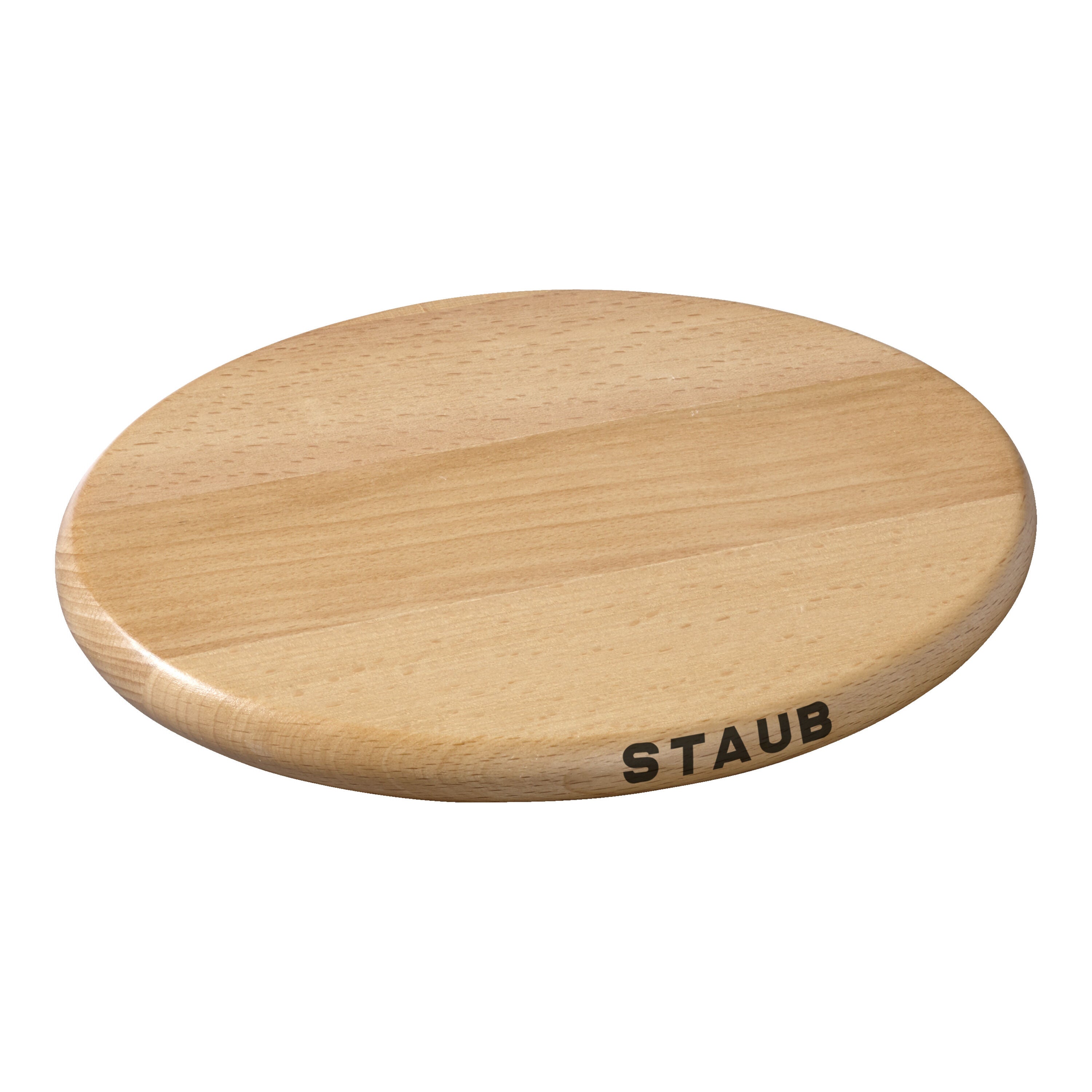 STAUB Specialities 29 cm Oval Beech Trivet Magnetic, Brown-1