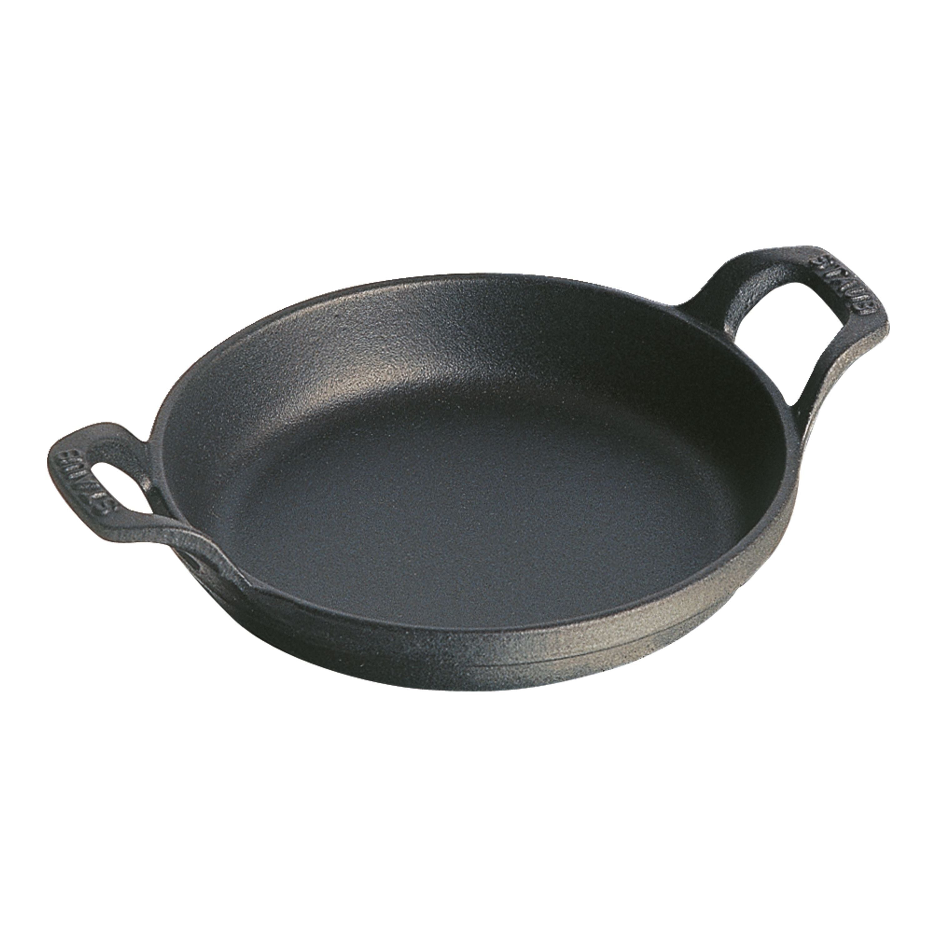 STAUB Specialities 750 ml Cast Iron Round Oven Dish, Black-0