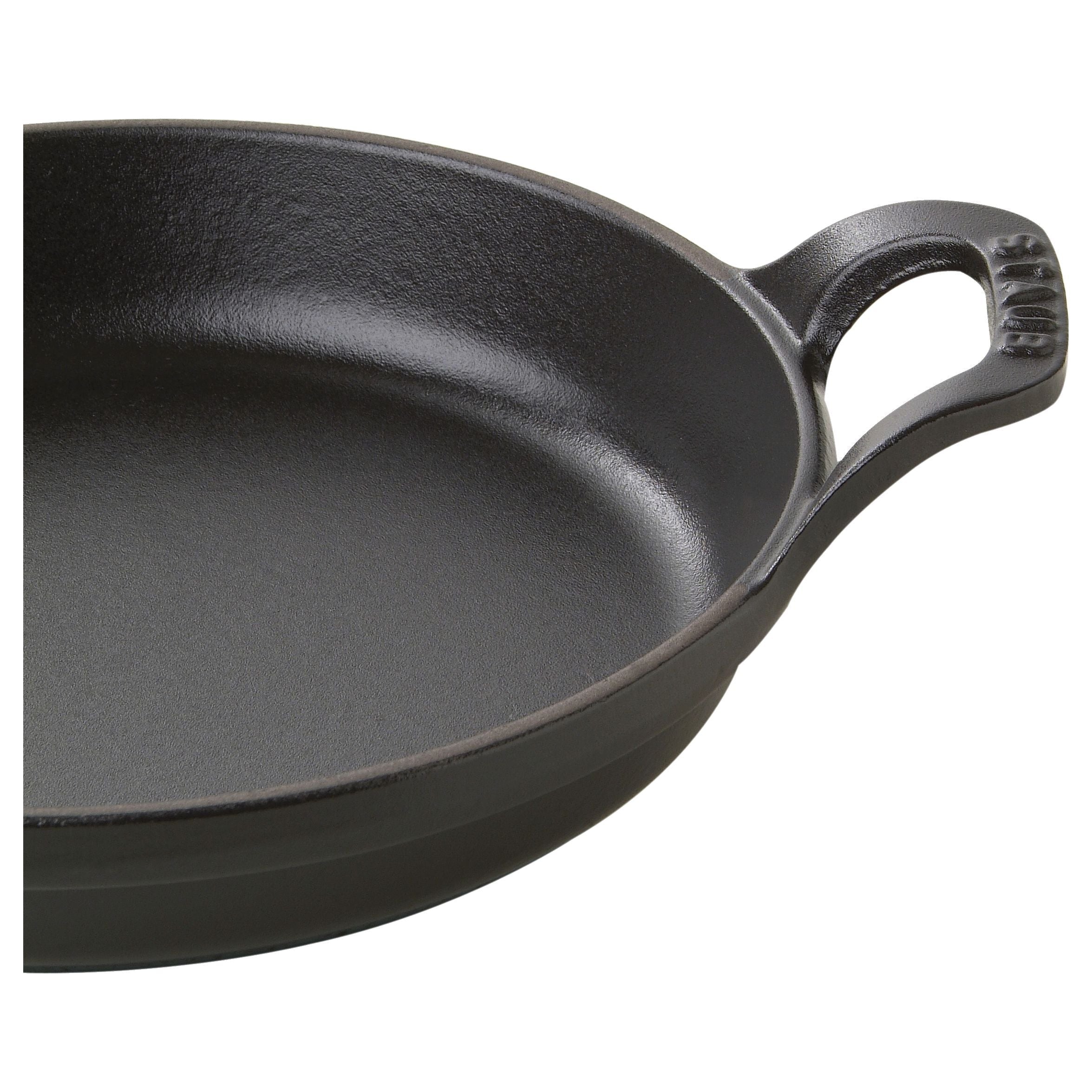 STAUB Specialities 750 ml Cast Iron Round Oven Dish, Black-1