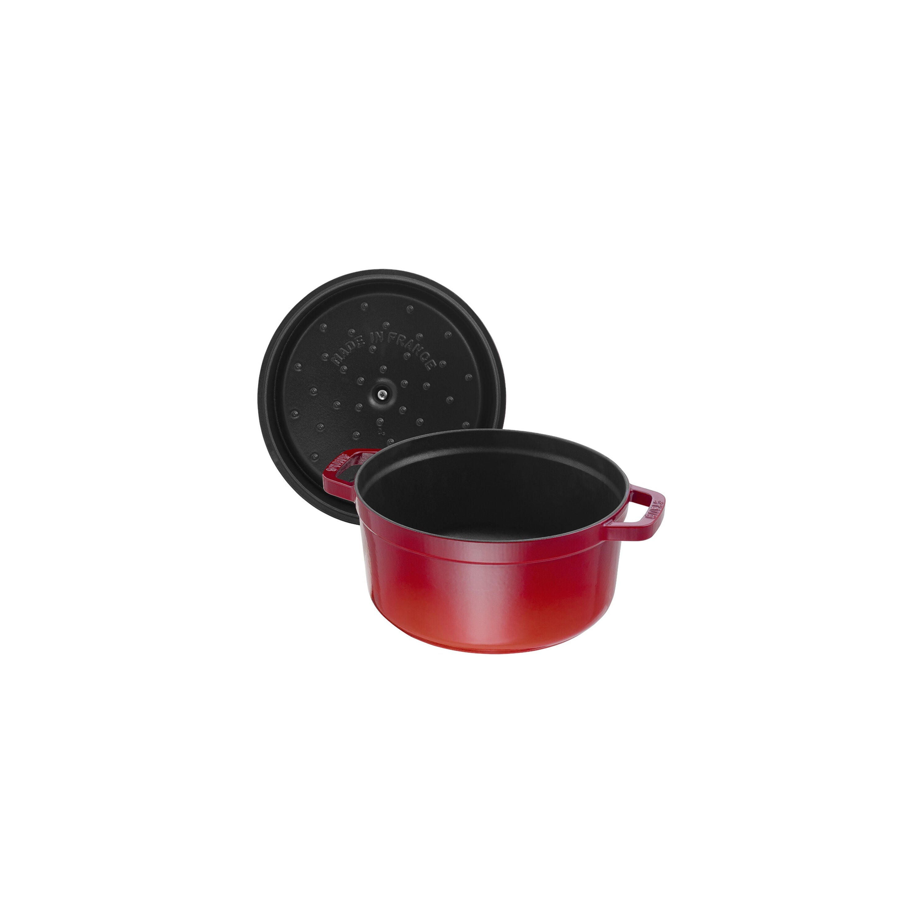 STAUB La Cocotte 6.75 L Cast Iron Round Cocotte, Cherry-1