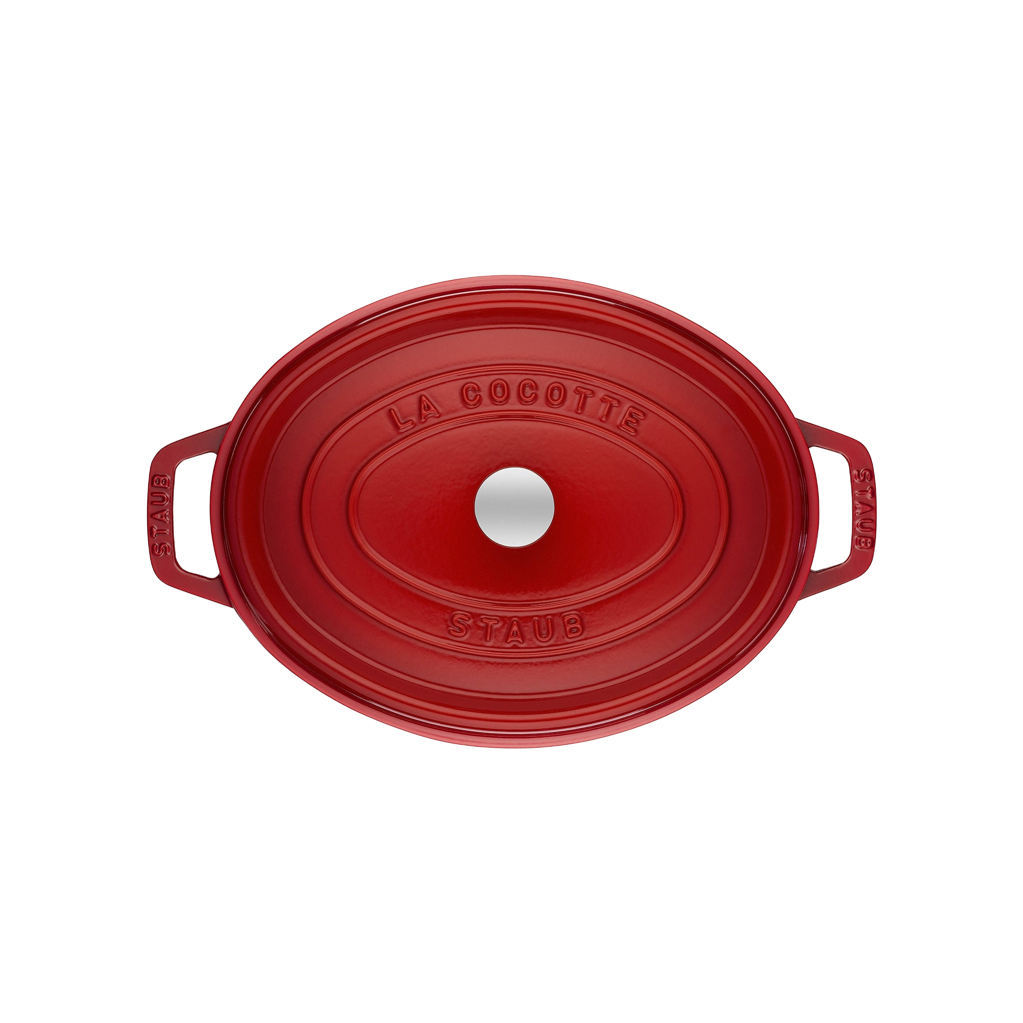 STAUB La Cocotte 5.5 L Cast Iron Oval Cocotte, Cherry-3