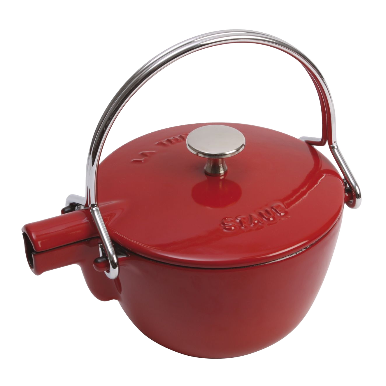 STAUB Specialities 1.1 L Teapot – Cherry Red, Cast Iron, Elegant & Durable-2