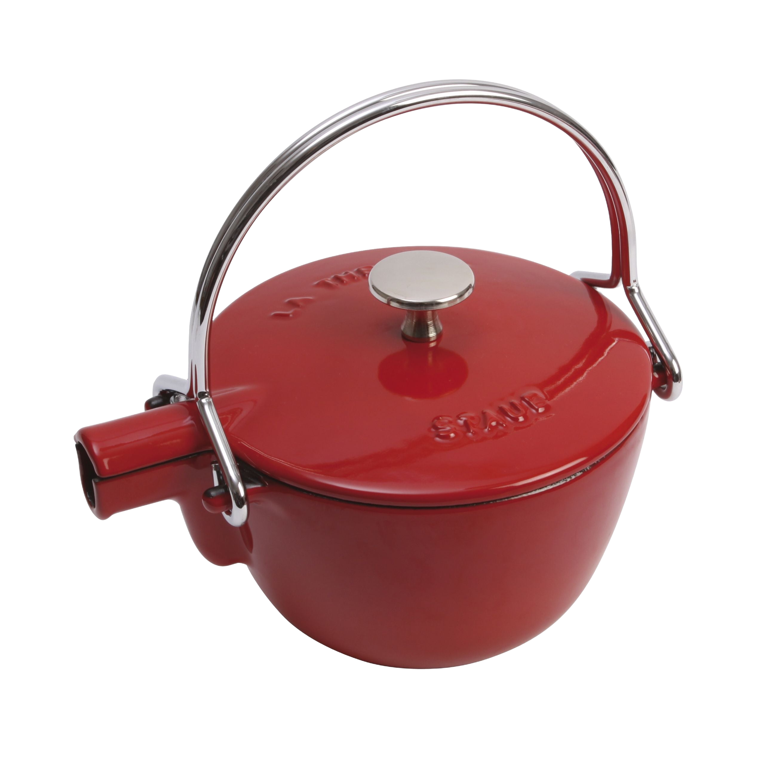 STAUB Specialities 1.1 L Teapot – Cherry Red, Cast Iron, Elegant & Durable-1