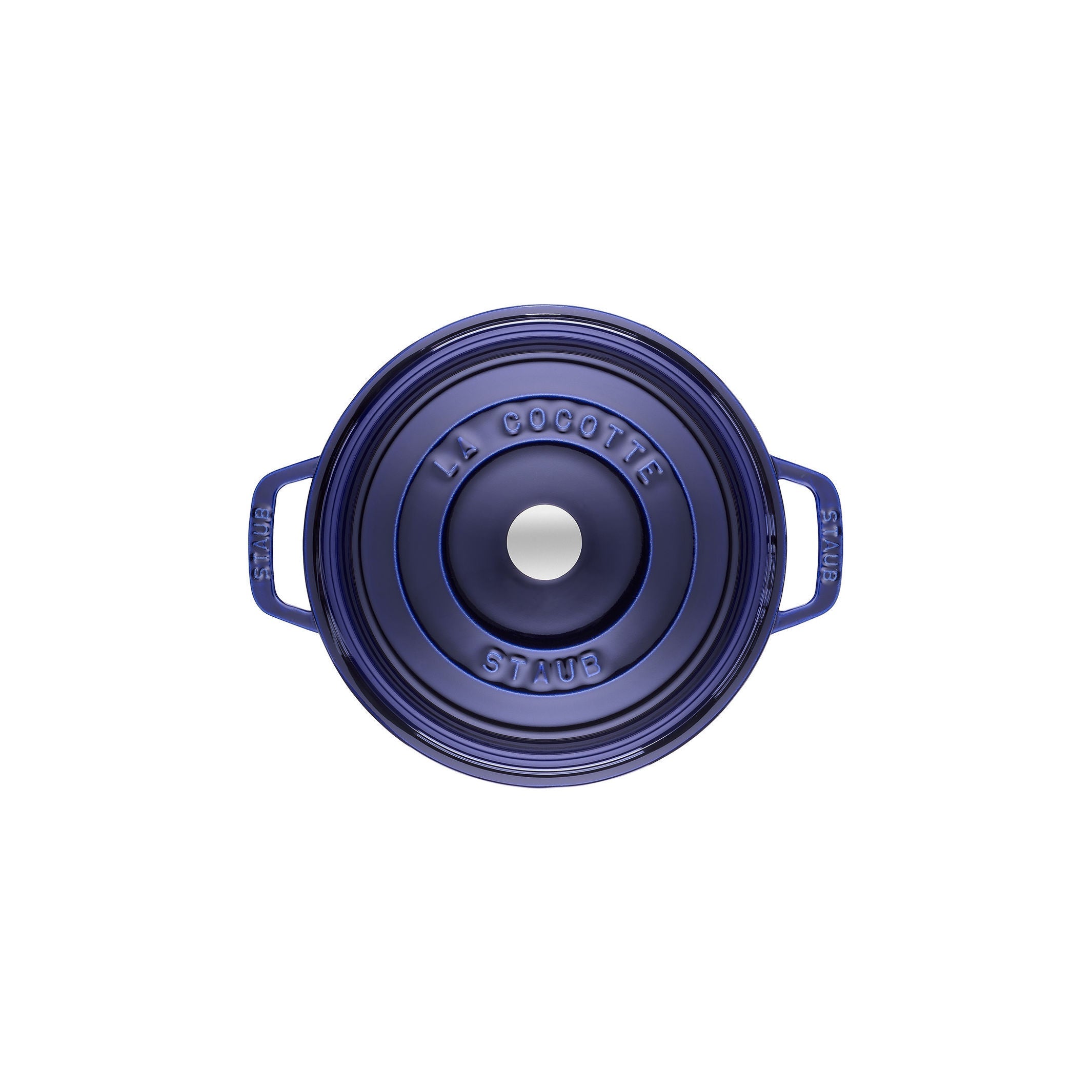 STAUB La Cocotte 5.25 L Cast Iron Round Cocotte, Dark-Blue