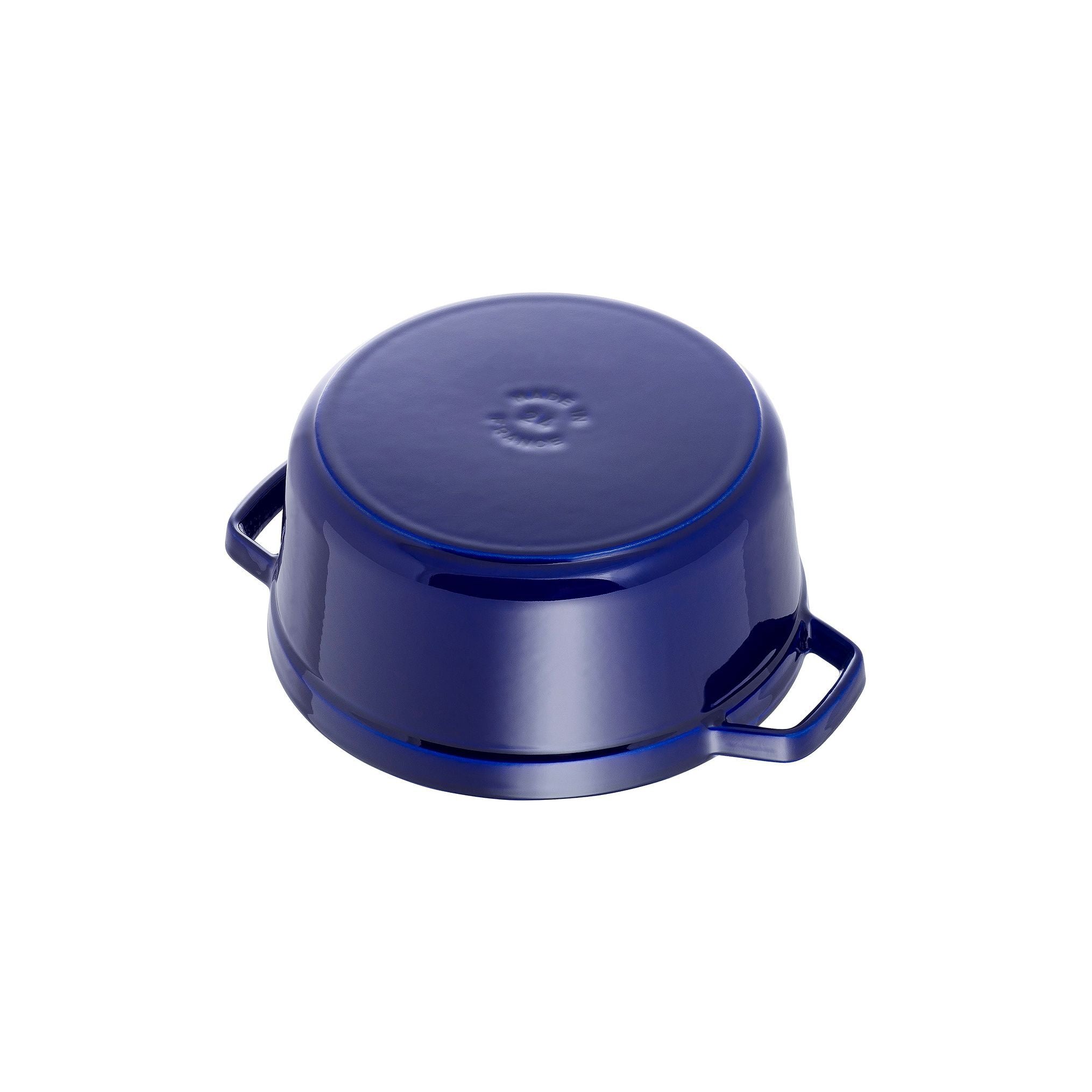 STAUB La Cocotte 8.4 L Cast Iron Round Cocotte, Dark-Blue-1