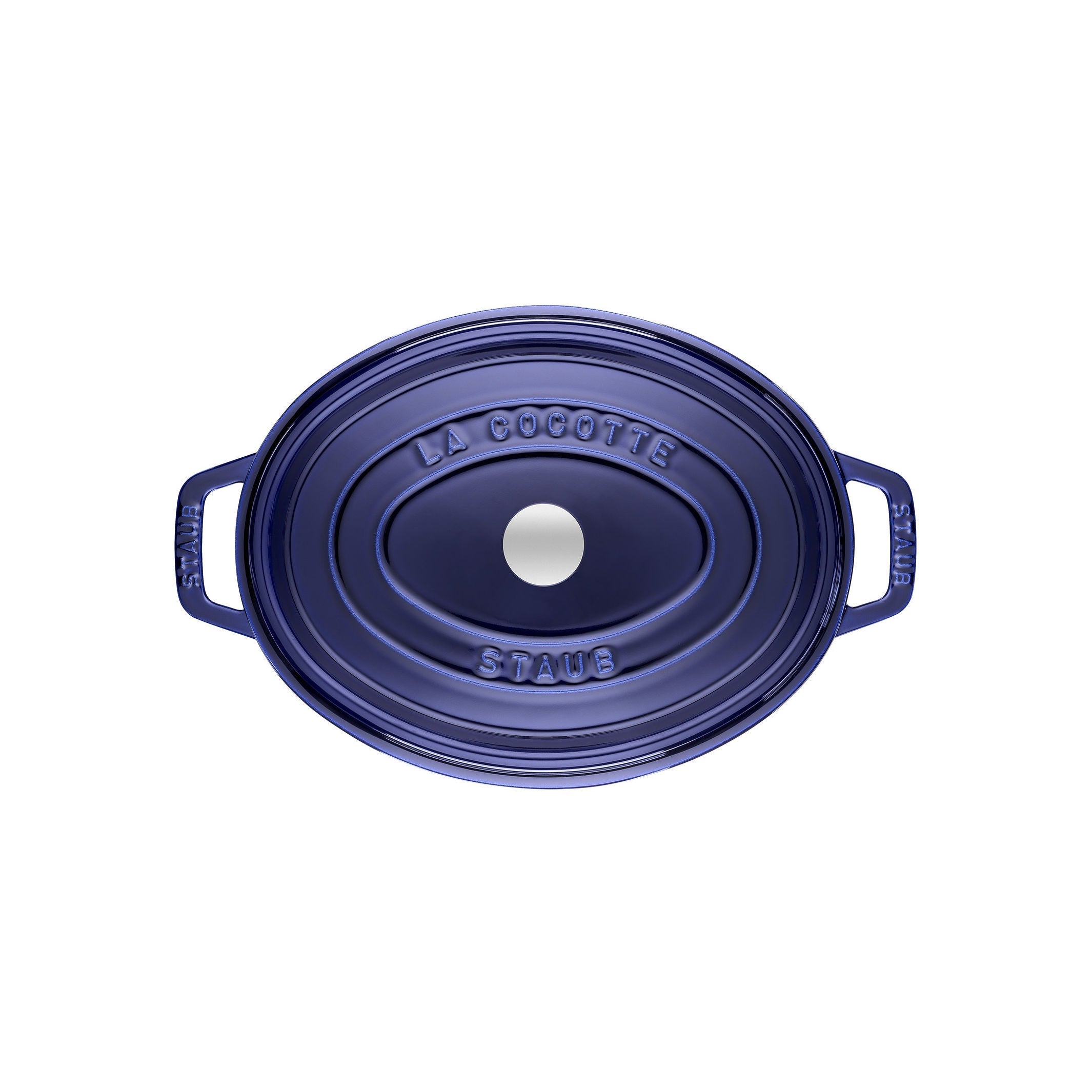 STAUB La Cocotte 5.5 L Cast Iron Oval Cocotte, Dark-Blue-1