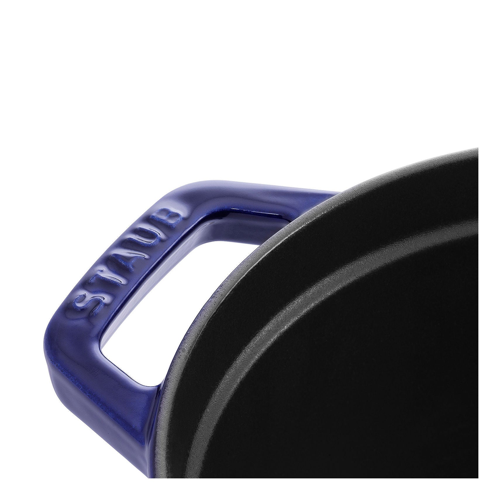 STAUB La Cocotte 5.5 L Cast Iron Oval Cocotte, Dark-Blue-3