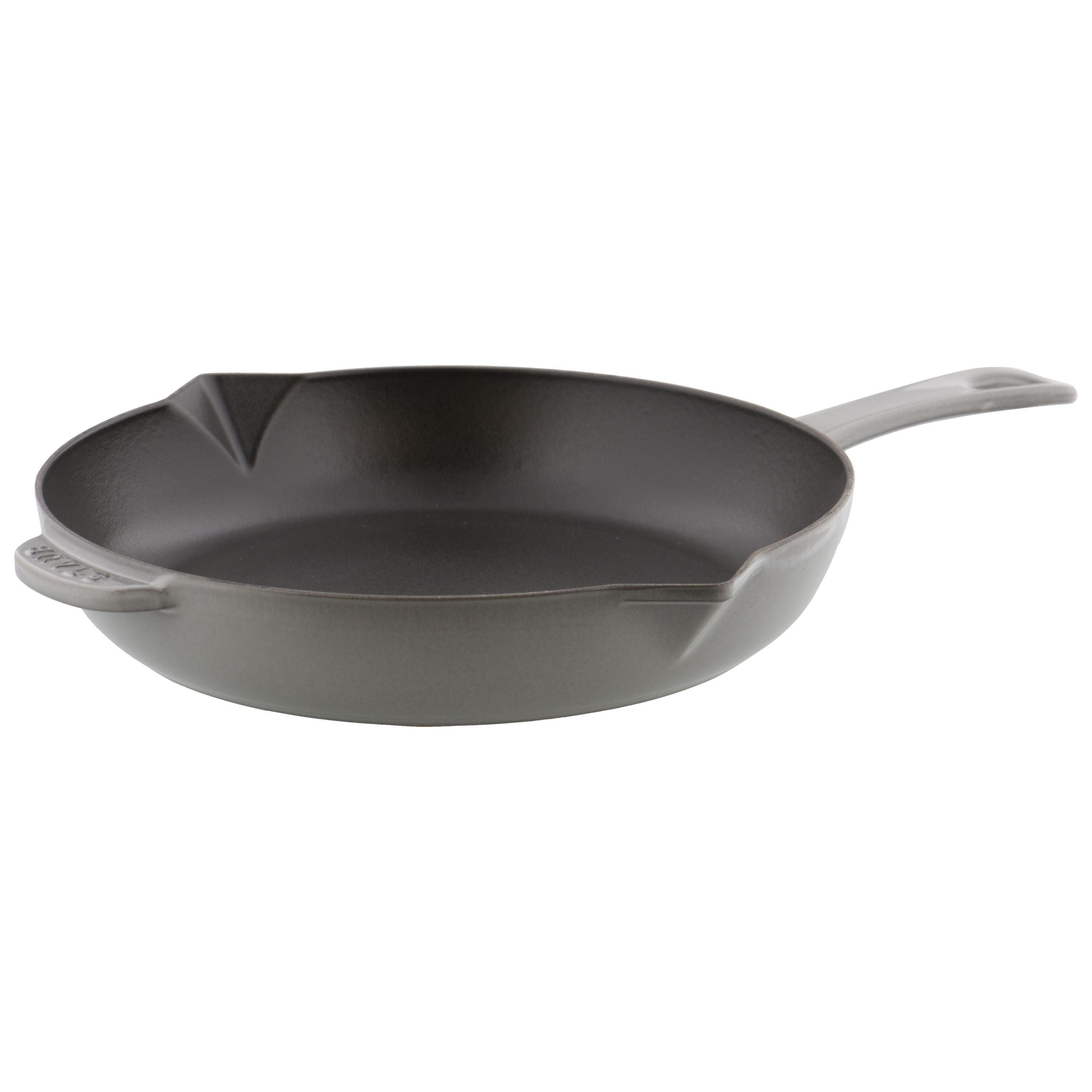 STAUB Pans 26 cm / 10 inch Cast Iron Frying Pan, Graphite-Grey