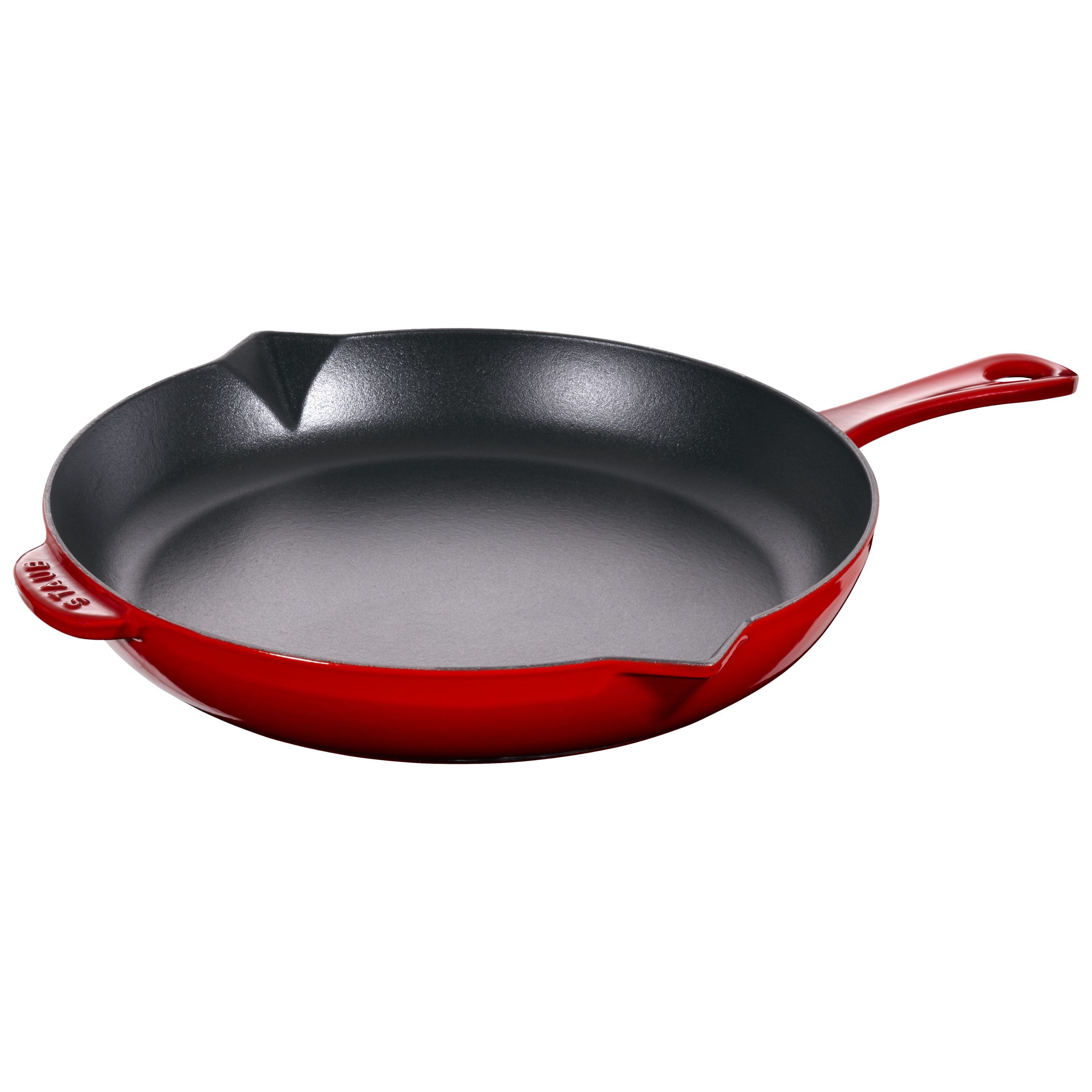 STAUB Pans 26 cm / 10 inch Cast Iron Frying Pan, Cherry-0