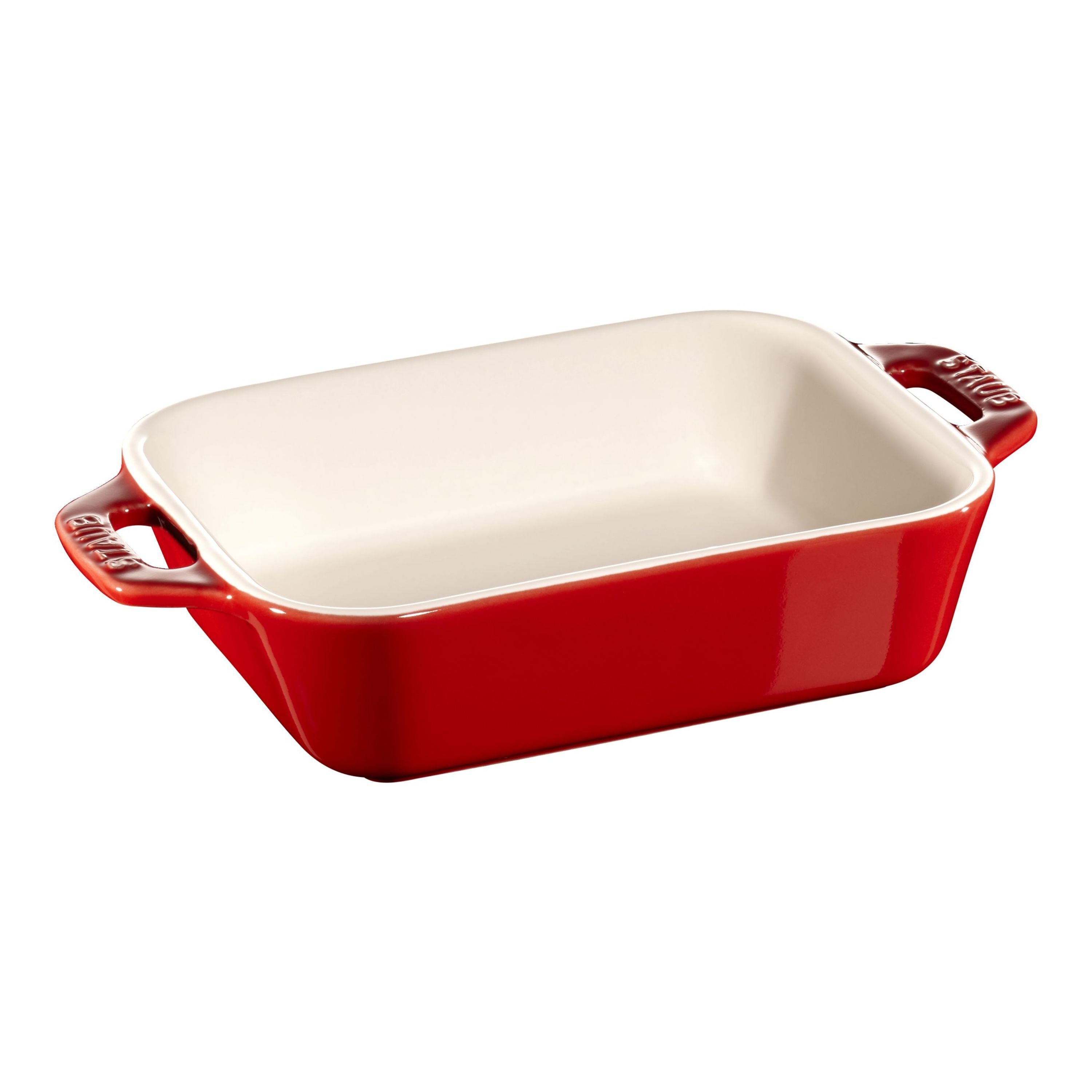 STAUB Ceramique 400 ml Ceramic Rectangular Oven Dish, Cherry-0