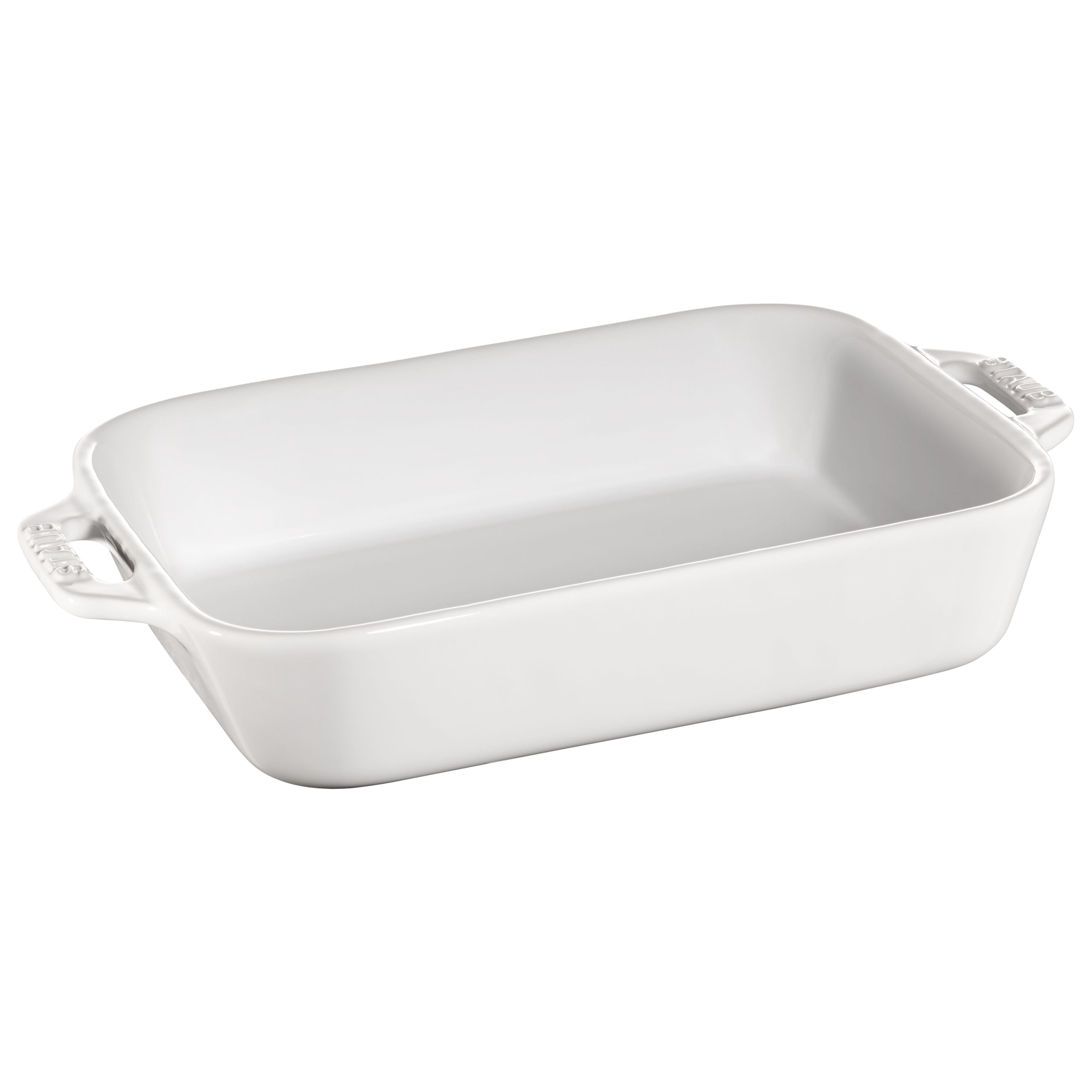 STAUB Ceramique 1 L Ceramic Rectangular Oven Dish, White-0