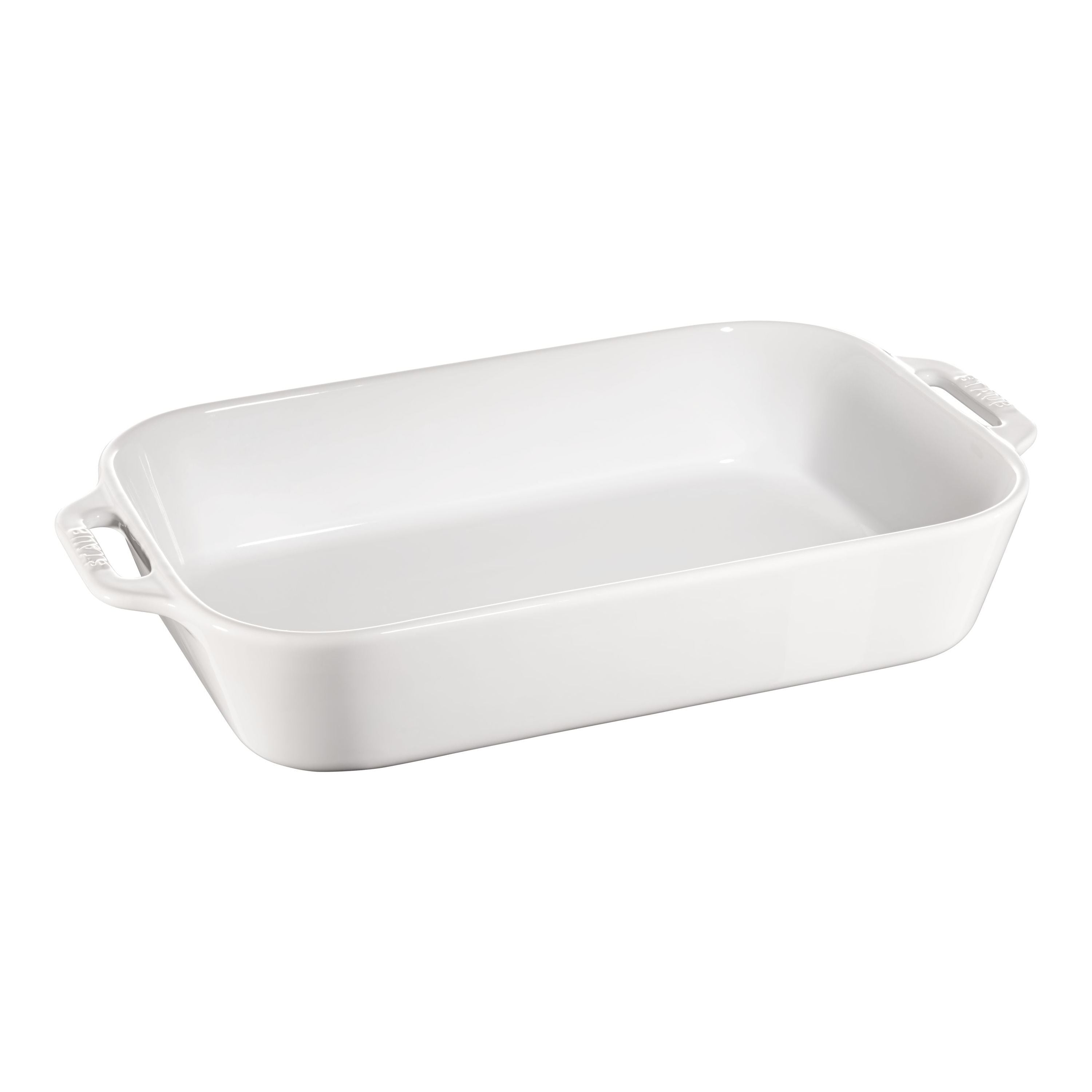 STAUB Ceramique 4.4 L Ceramic Rectangular Oven Dish, White-0