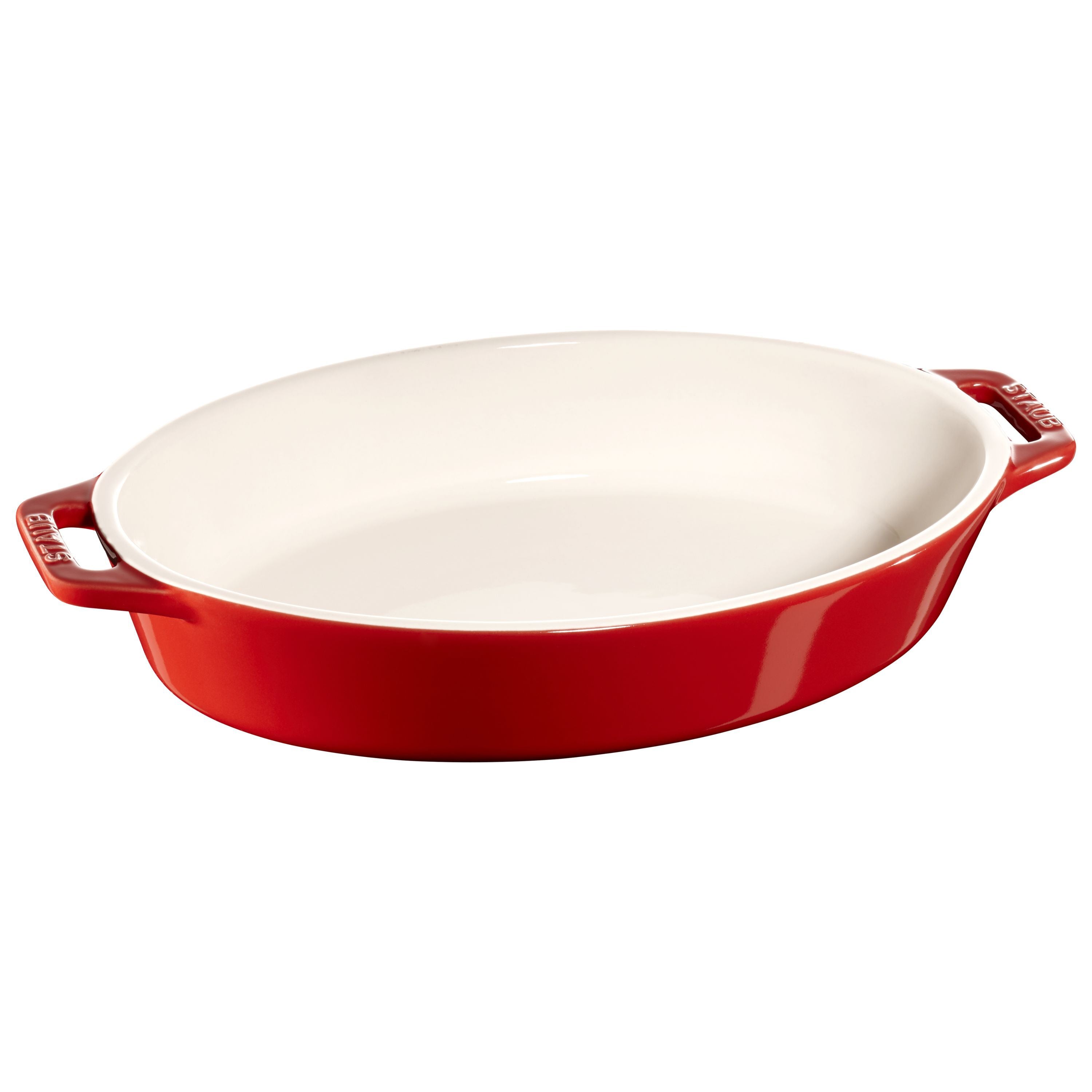 STAUB Ceramique 1 L Ceramic Oval Oven Dish, Cherry-0