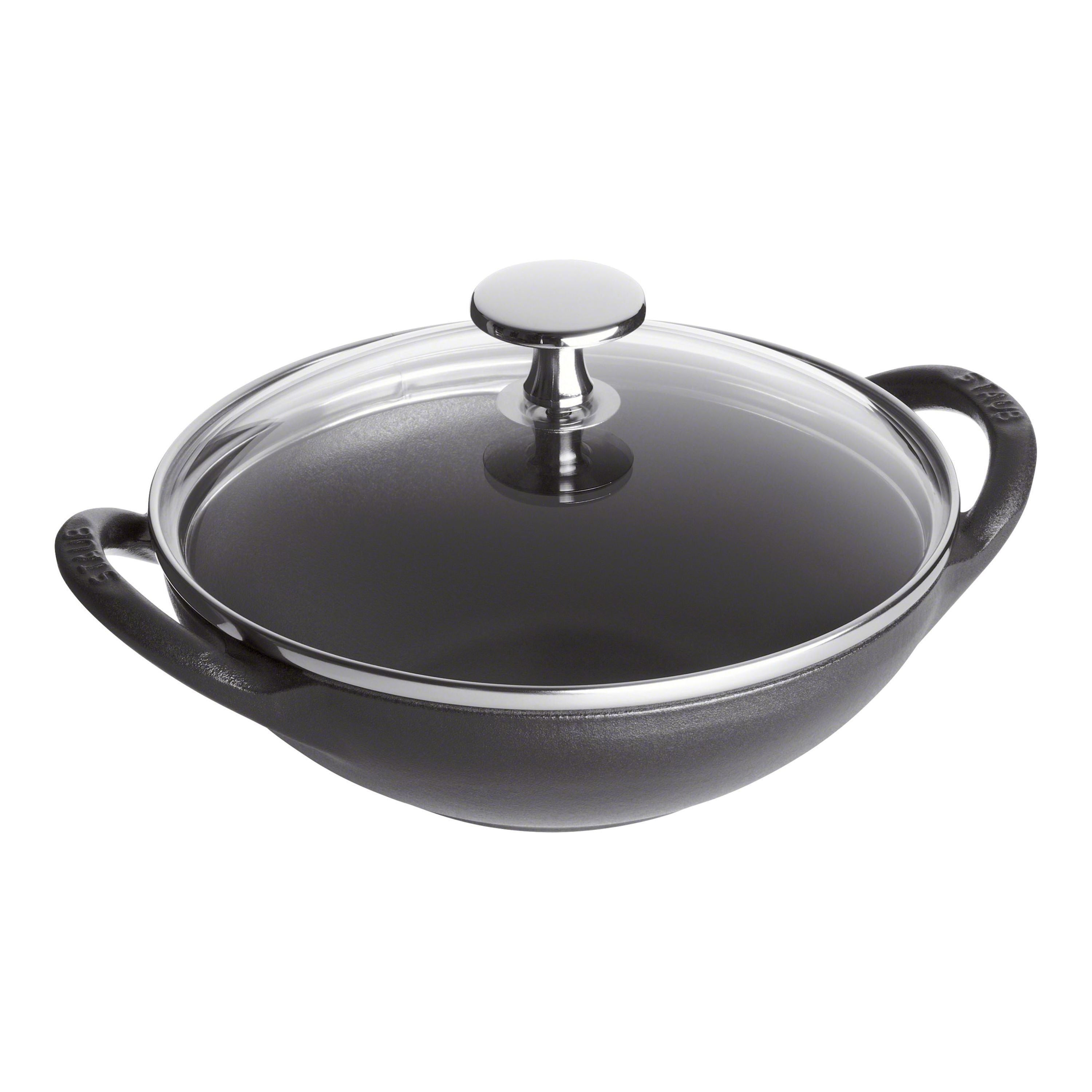 STAUB Specialities 16 cm / 6.5 inch Cast Iron Mini Wok, Black-0