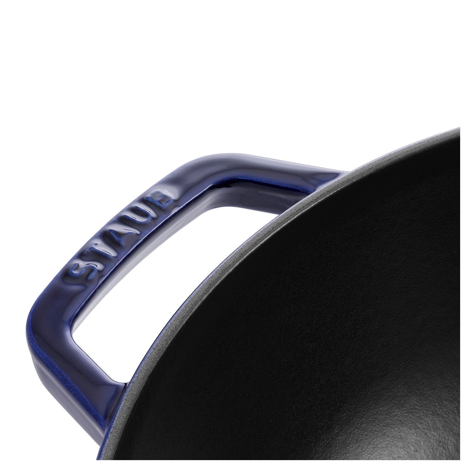 STAUB Specialities 30 cm / 12 inch Cast Iron Perfect Pan / Wok, Dark-Blue-1