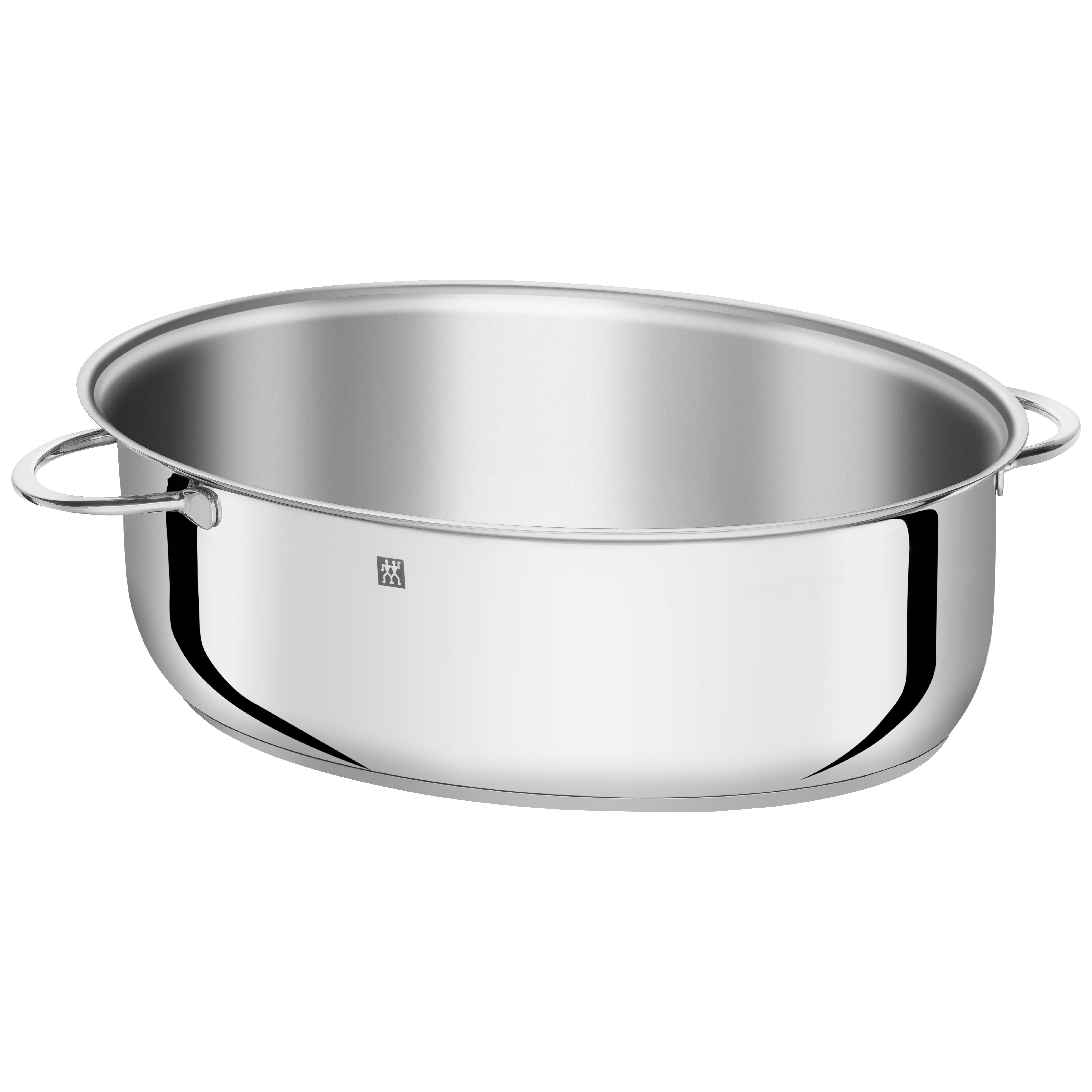 ZWILLING Plus 41 cm 18/10 Stainless Steel Oval Roaster, Silver