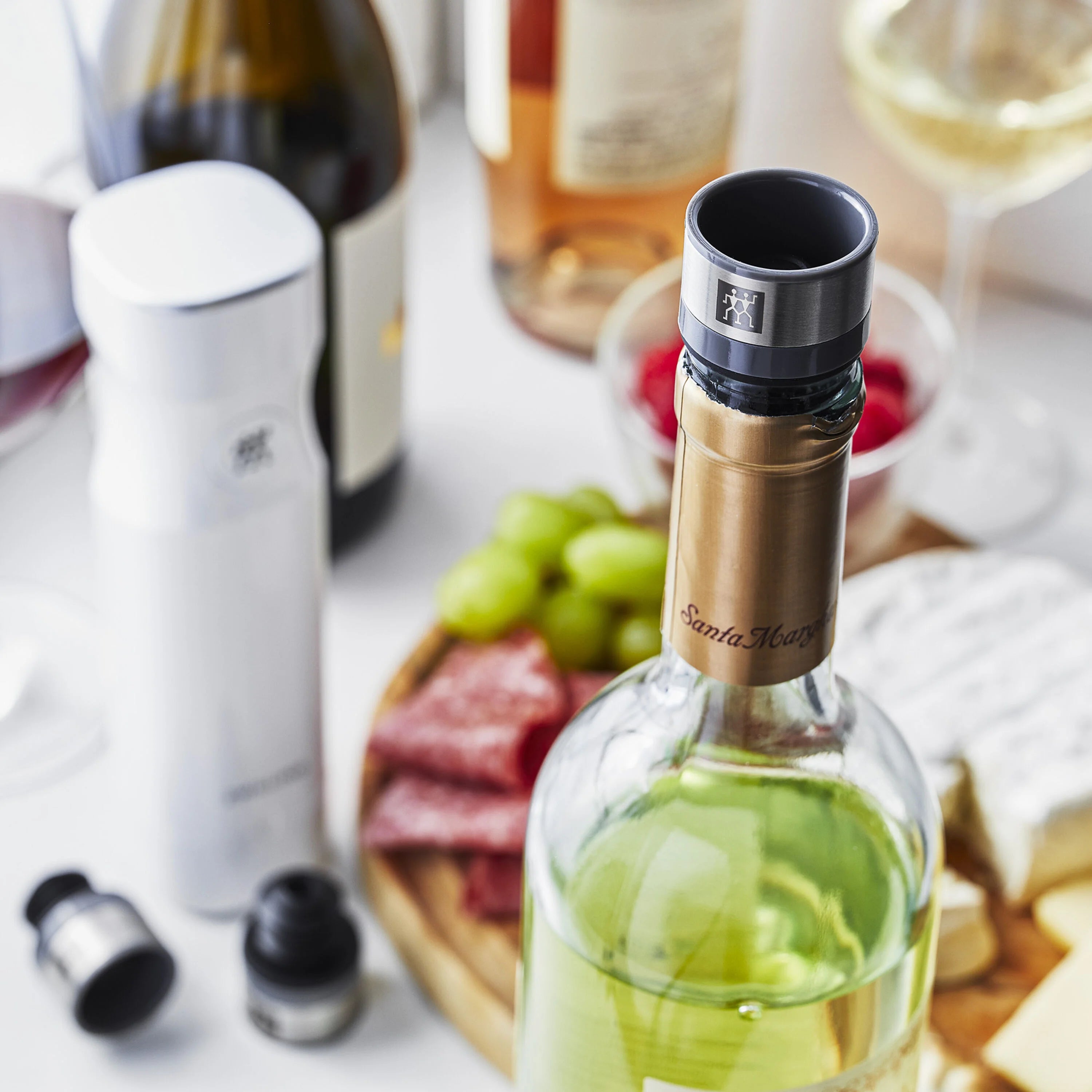 ZWILLING Fresh & Save Set de scelleurs sous vide pour vin 3 pièces avec application
