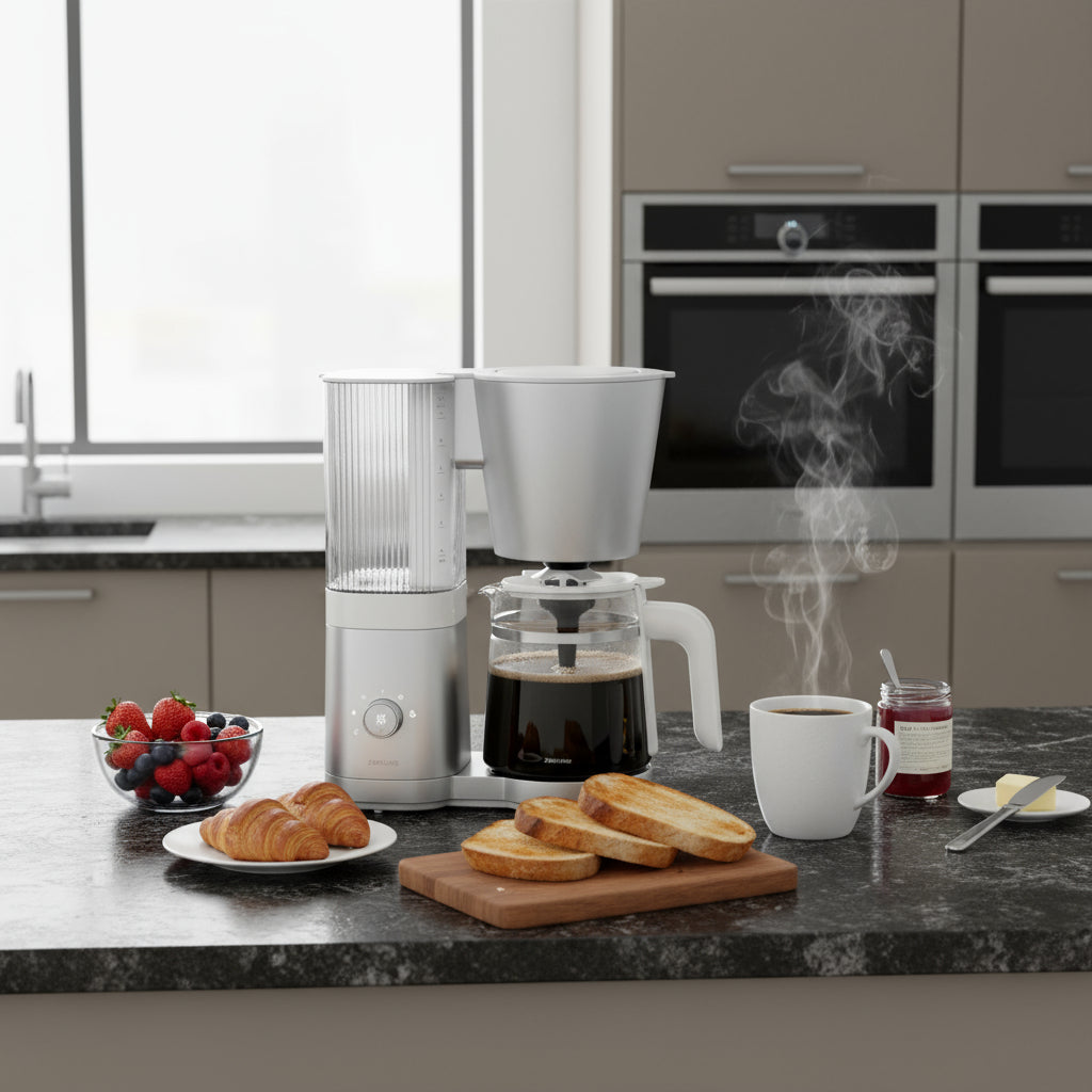 ZWILLING Enfinigy 1.5-L Glass Carafe Drip Coffee Maker Silver