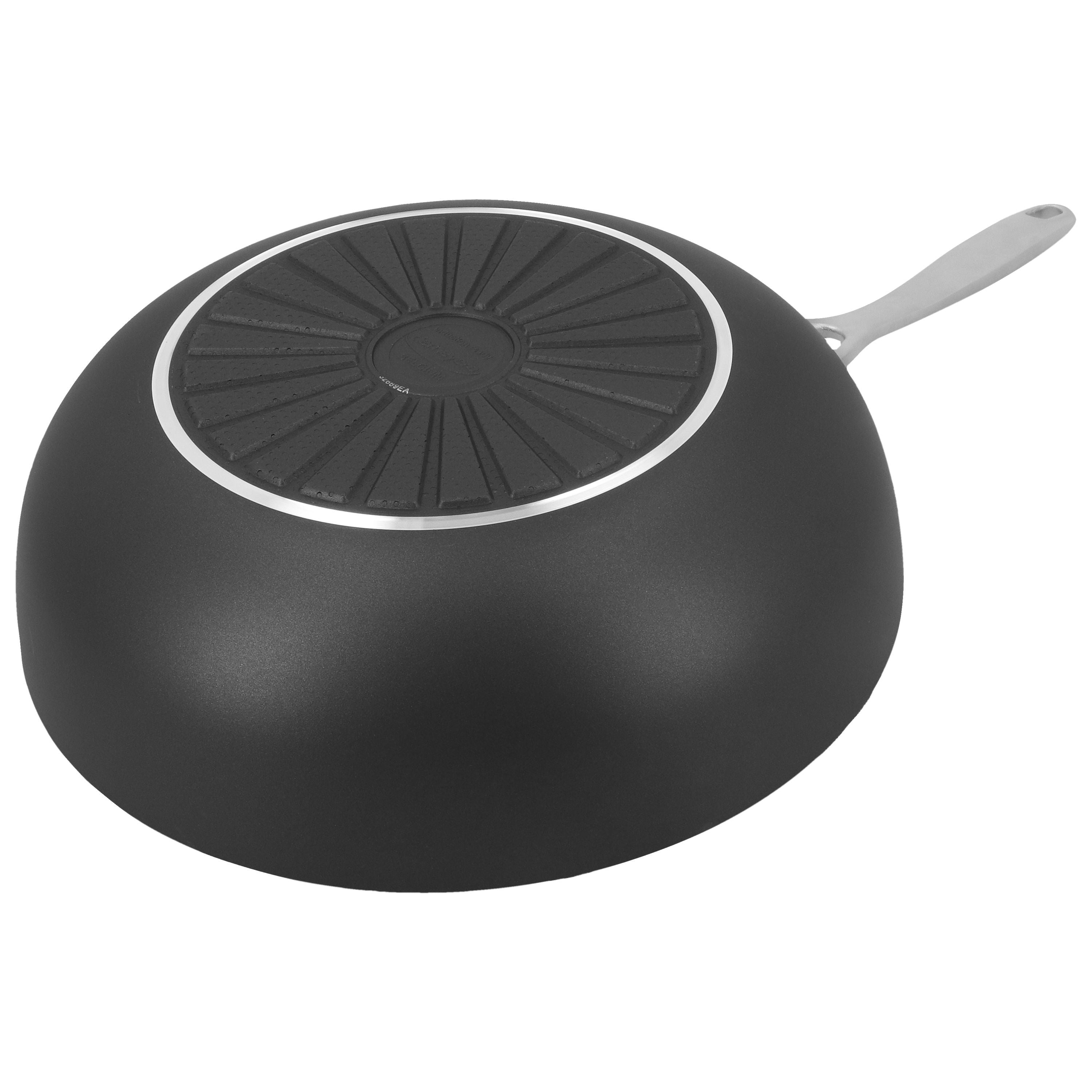 DEMEYERE Alu Industry 3 28 cm / 11 inch Aluminum Wok Flat Bottom