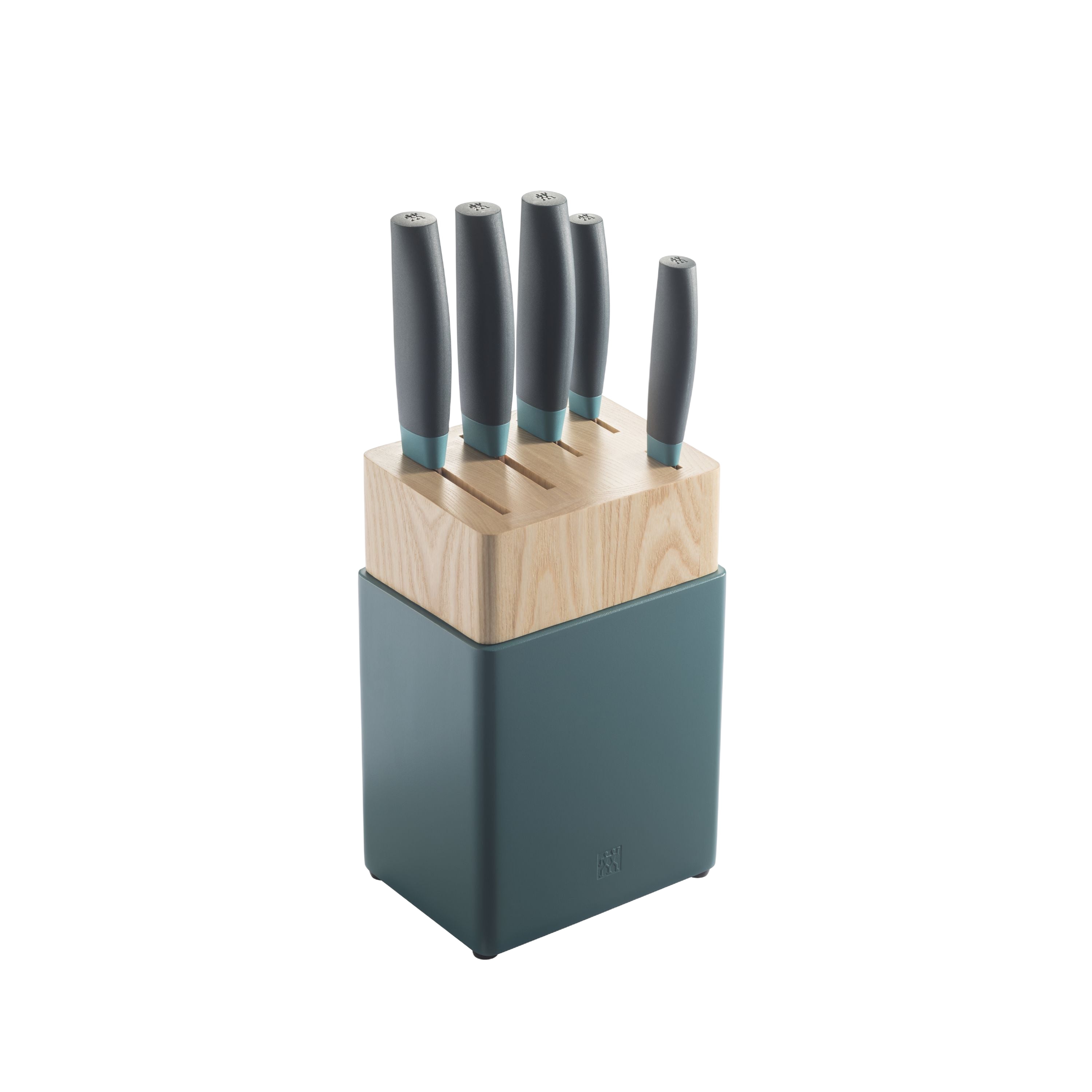 ZWILLING Now S 6 Piece Stainless Steel Knife Block Set with Blueberry Handle, Sharp & Durable Choppers and Knives, Easy Cleaning-1