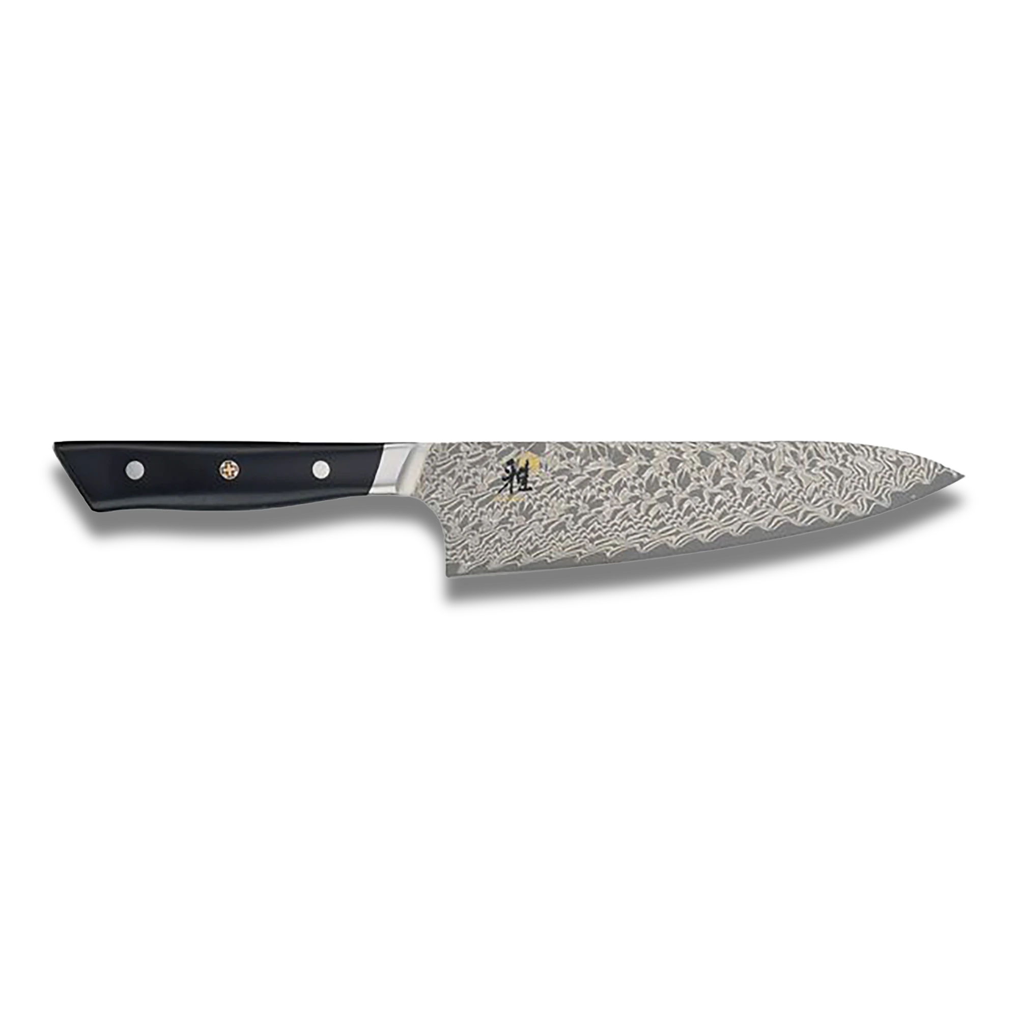 Miyabi Hibana 800DP 8″ Gyutoh – FC61 Steel, 49‑Layer Spark Damascus, Ergonomic Triple‑Riveted Handle