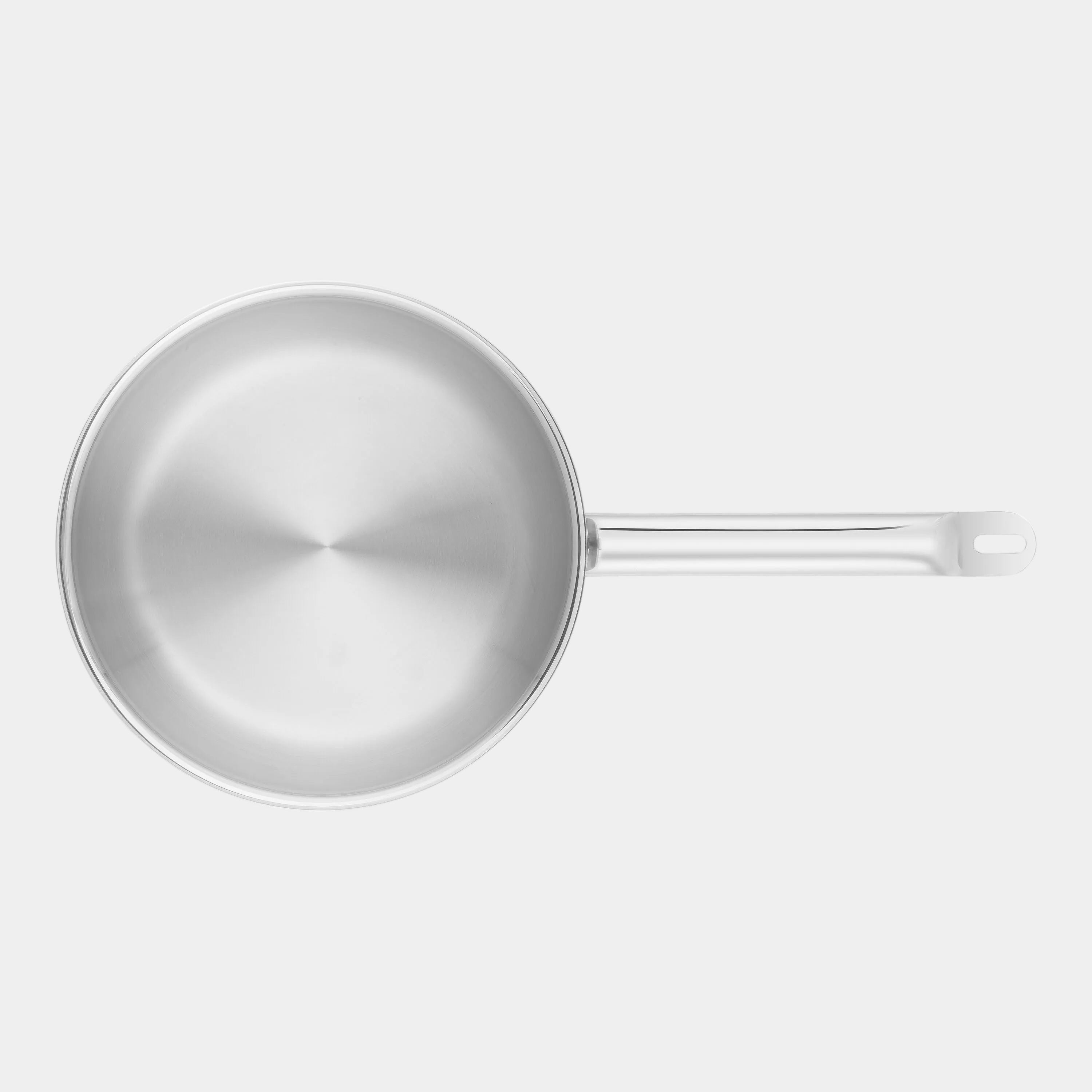 Stainless steel ZWILLING Pro 28cm Frying Pan on a white background