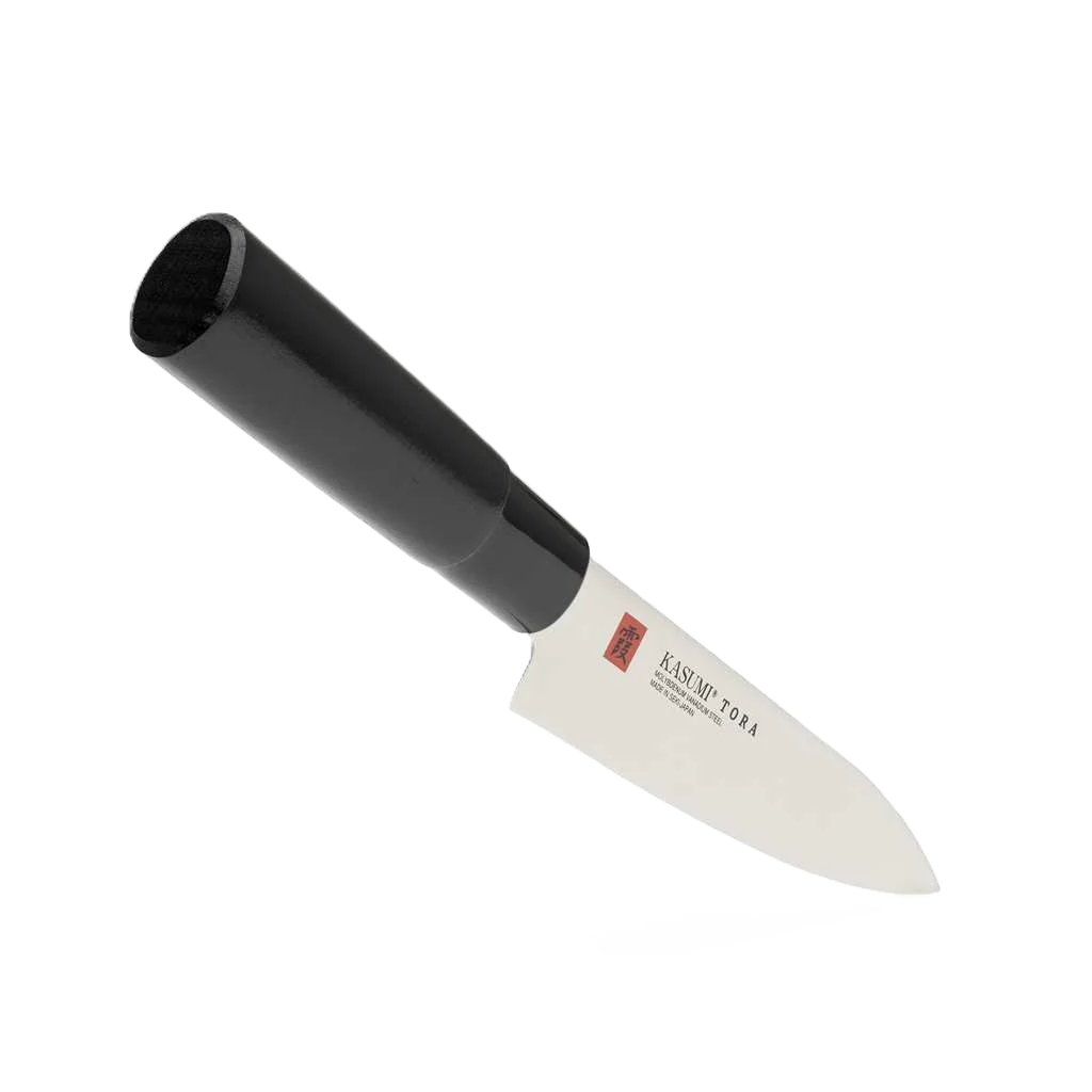 Kasumi Tora Utility Knife 15cm / 5.9" - Magnolia Wood Handle, Made in Japan