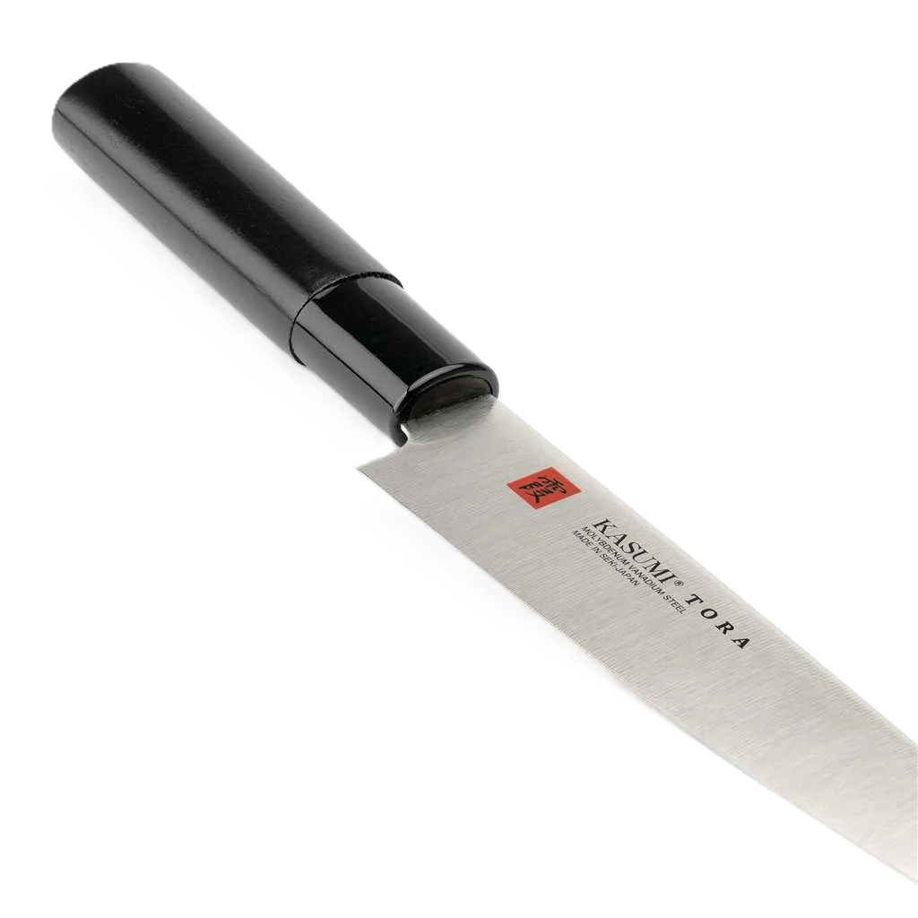 Kasumi Tora Utility Knife 15cm / 5.9" - Magnolia Wood Handle, Made in Japan