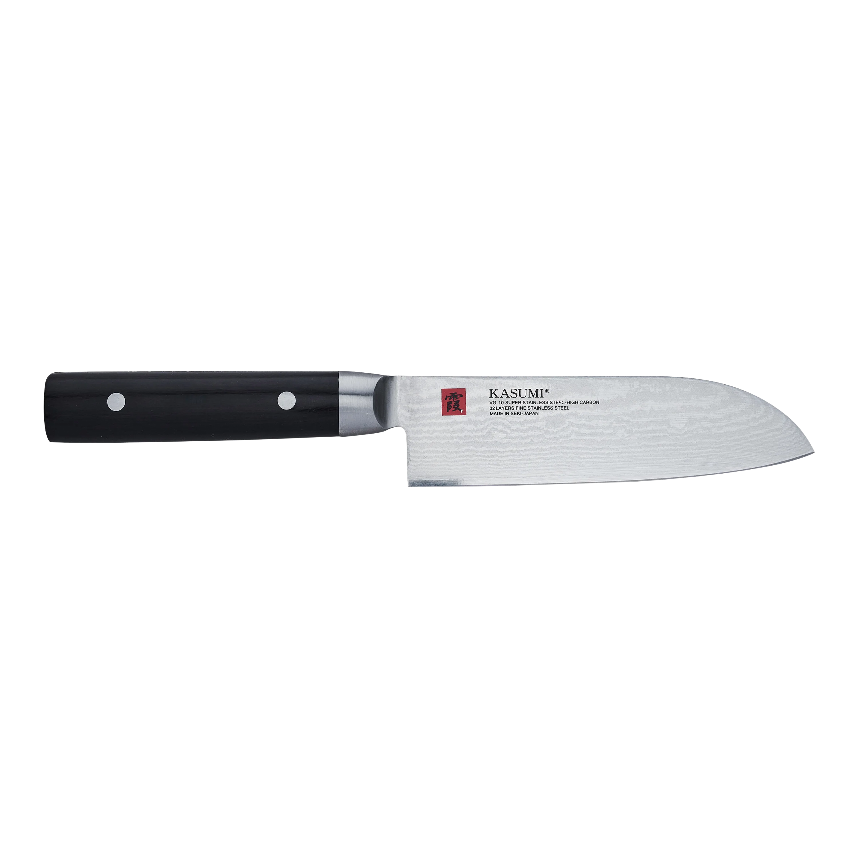 Kasumi Damascus Santoku Knife 13cm / 5" - VG-10 Steel, Made in Japan