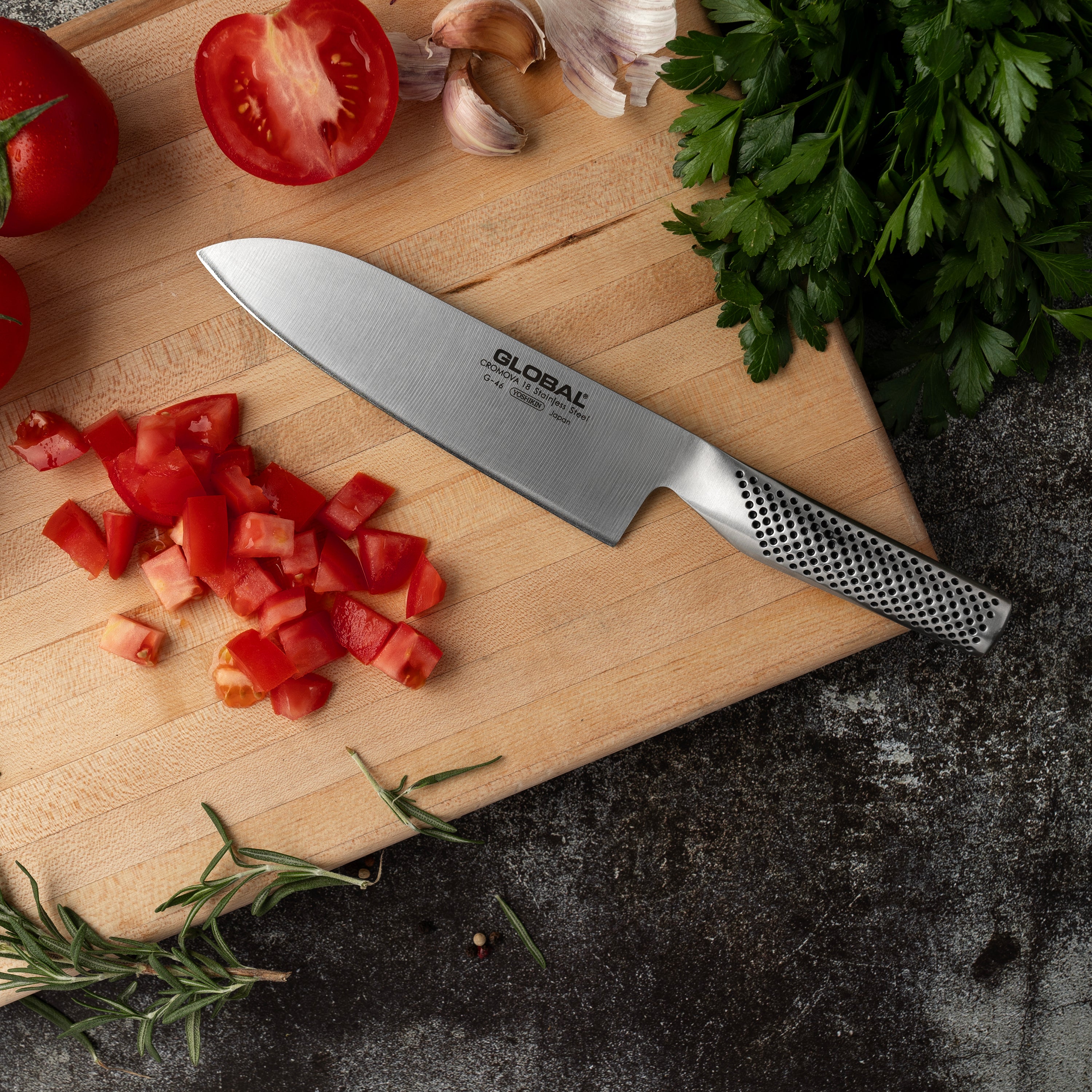 GLOBAL Santoku Knife 18cm/7" | Japanese Multi-Purpose Chef Knife