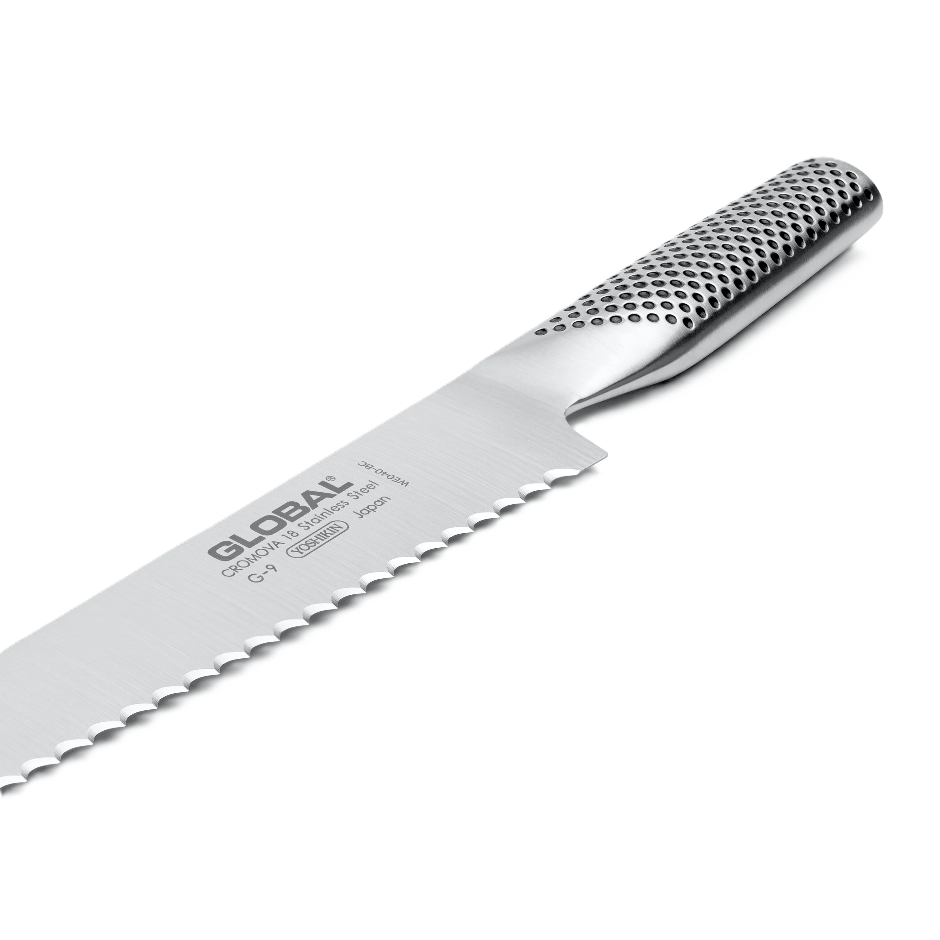 GLOBAL Bread Knife 22cm/8.7" | Serrated Japanese Stainless Steel Slicer