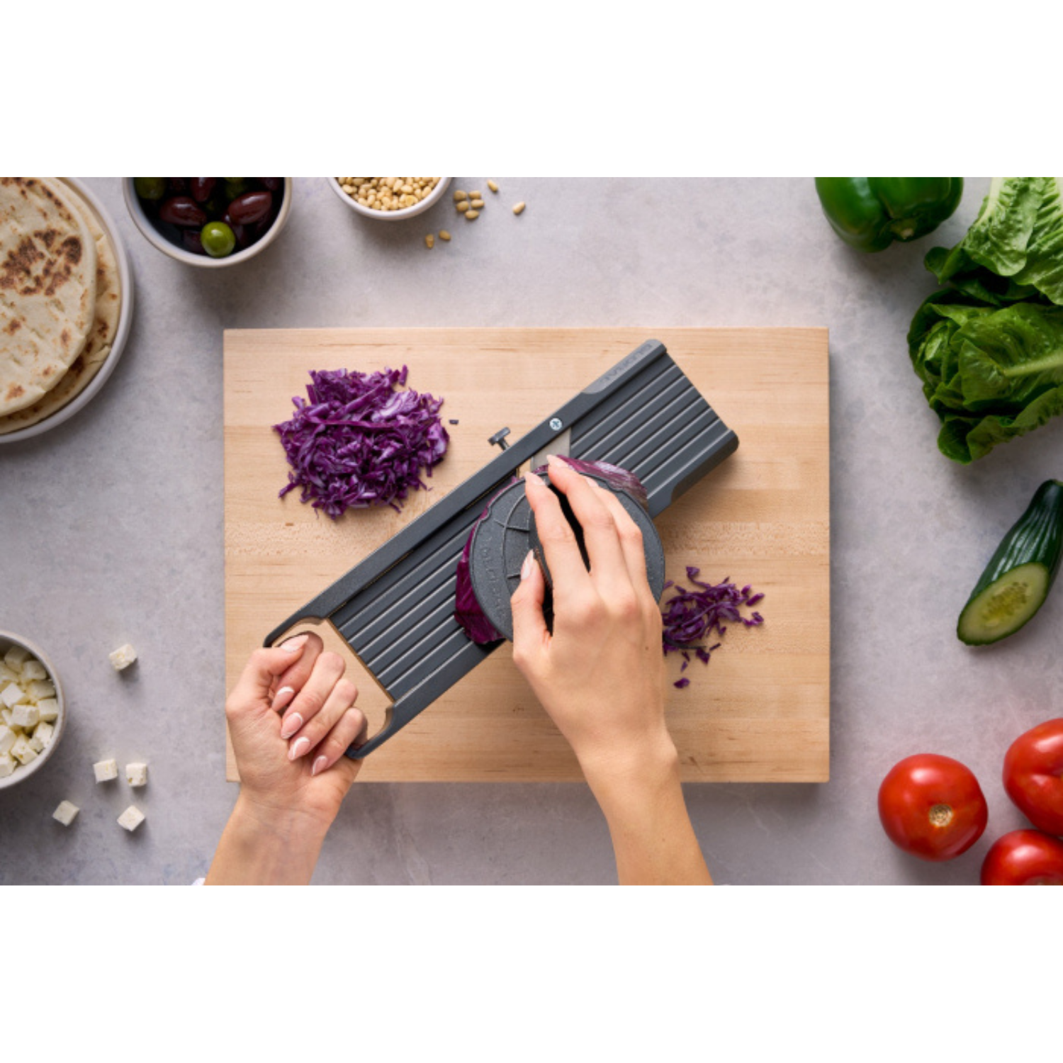 GLOBAL Mandoline XL Vegetable Slicer with 3 Interchangeable Blades