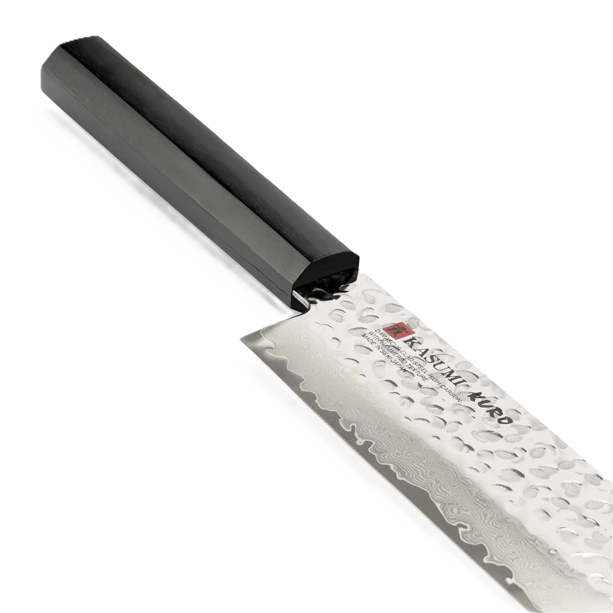 Kasumi Kuro Nakiri Vegetable Knife 16.5cm / 6.5" - Damascus, Made in Japan