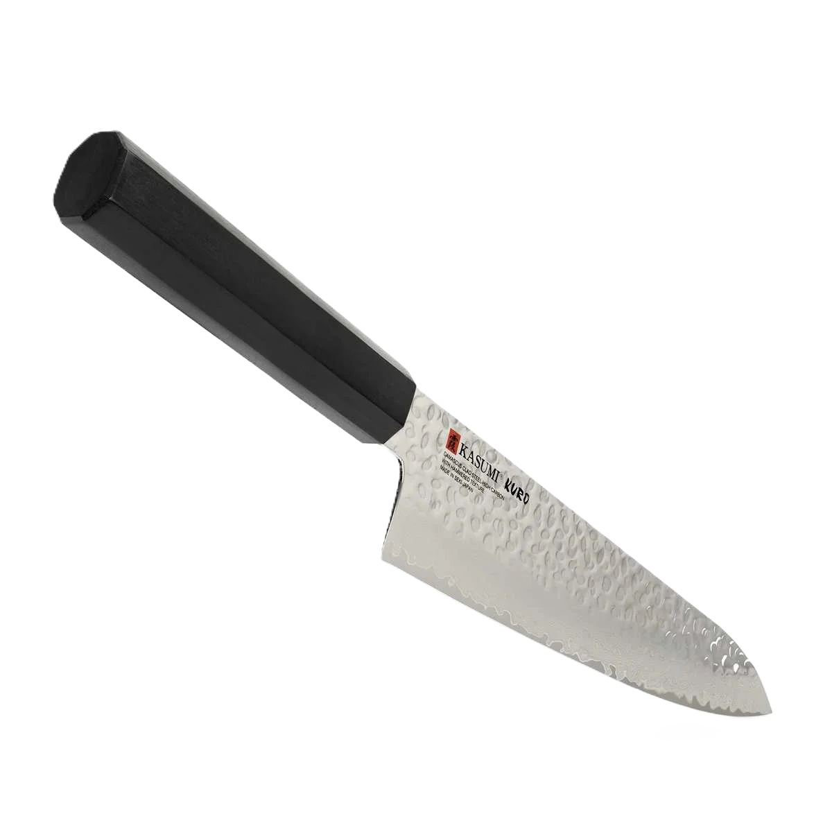 Kasumi Kuro Chef Knife 21cm / 8.27" - Hammered Damascus Gyuto, Made in Japan