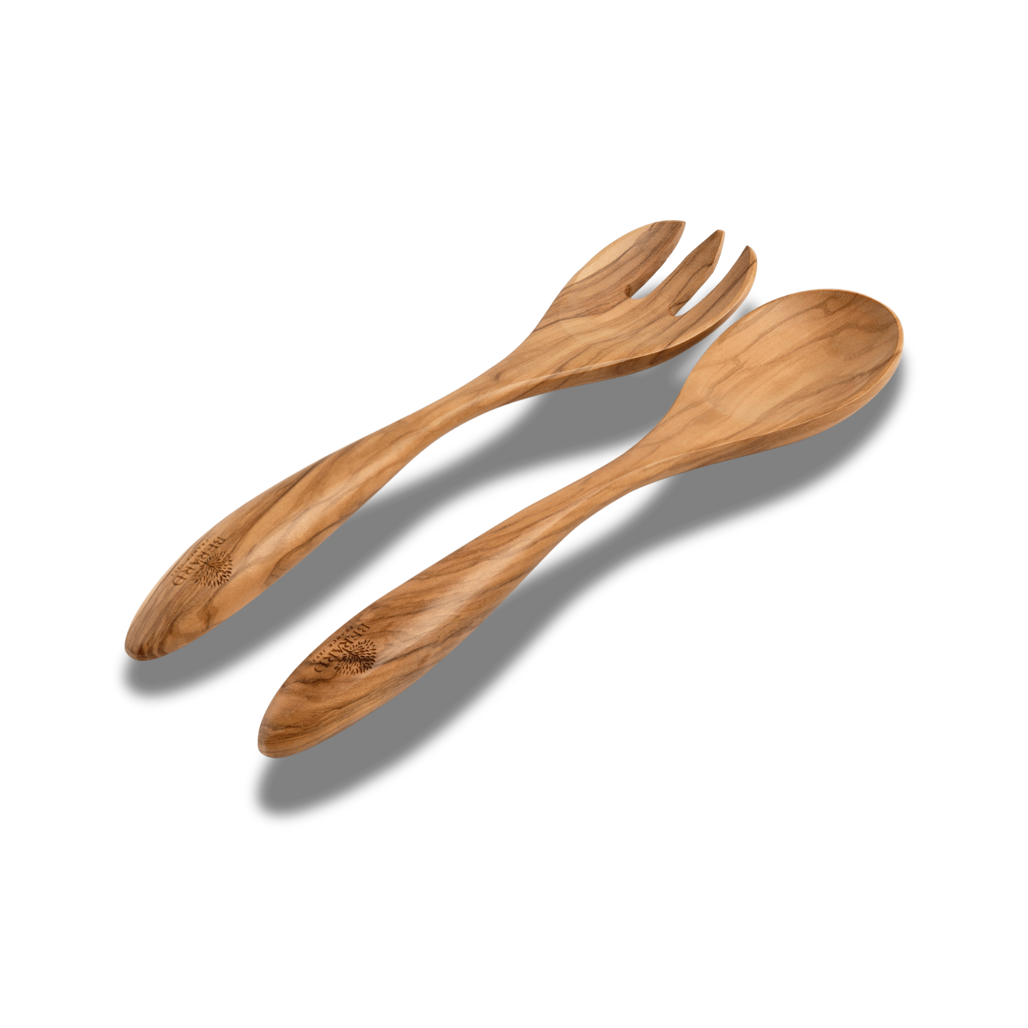 Berard Olivewood Server Set 31cm 2 Piece – FSC Certified, Handcrafted in France