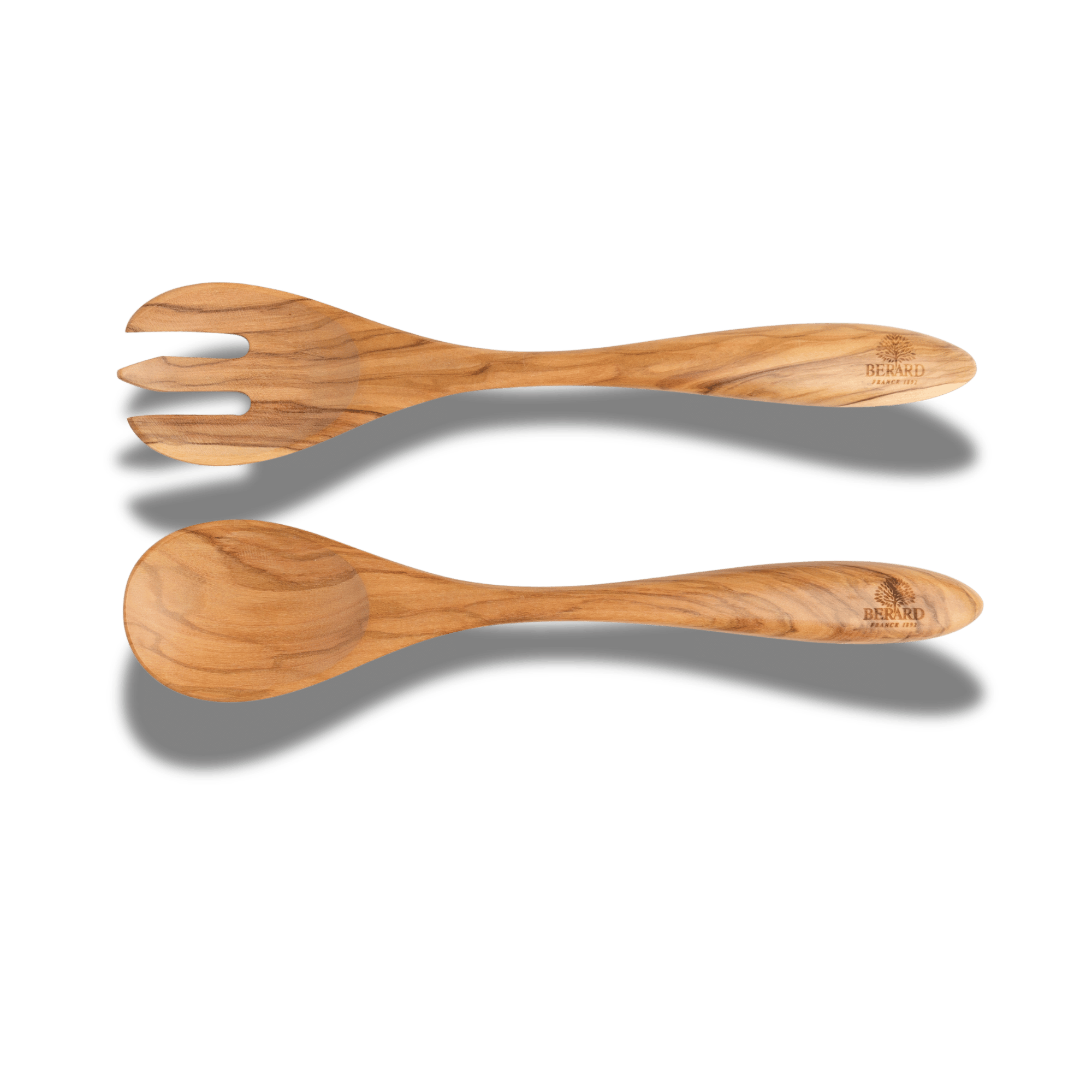 Berard Olivewood Server Set 31cm 2 Piece – FSC Certified, Handcrafted in France