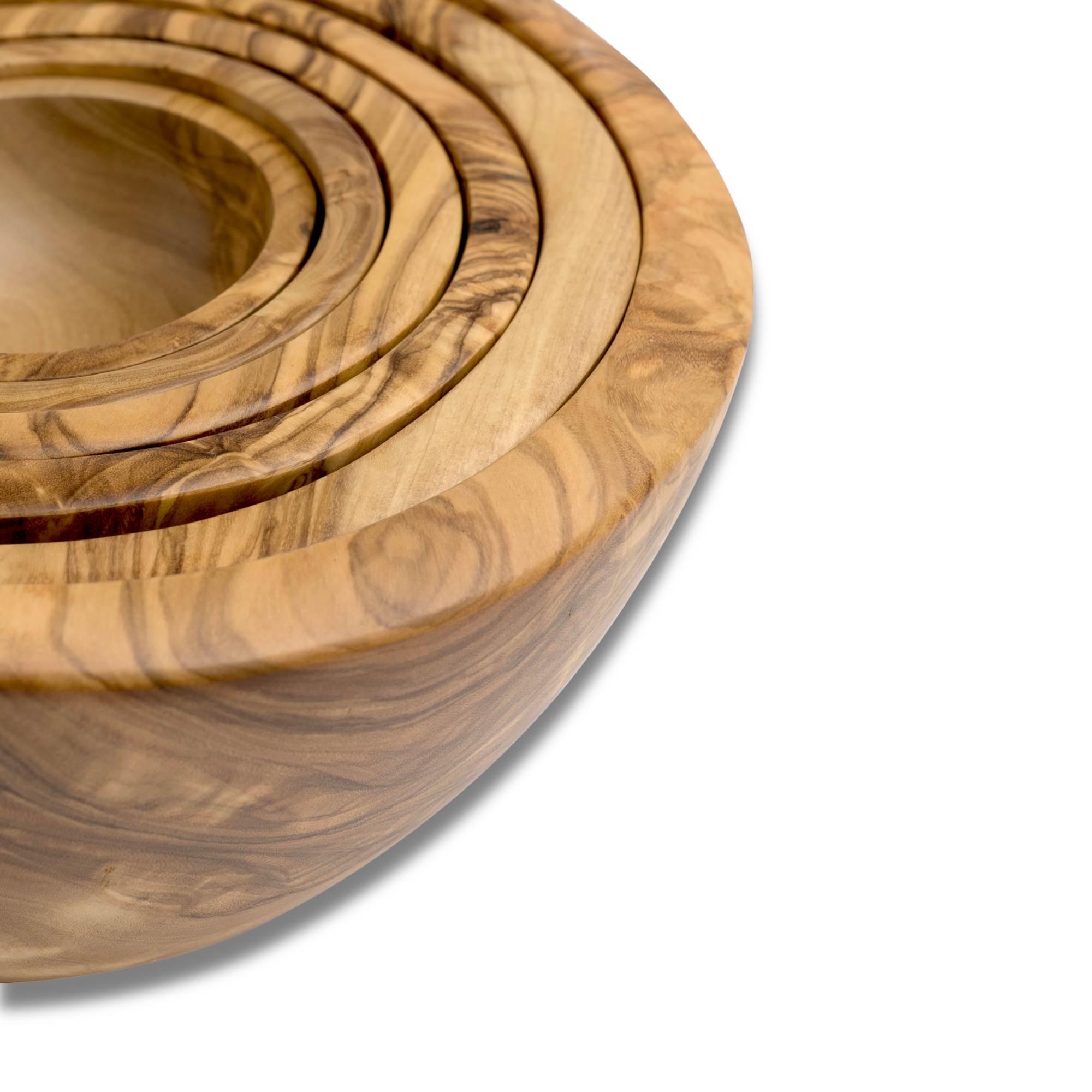 Berard Olivewood Set of 6 Nesting Bowls – FSC Certified, Handcrafted in France