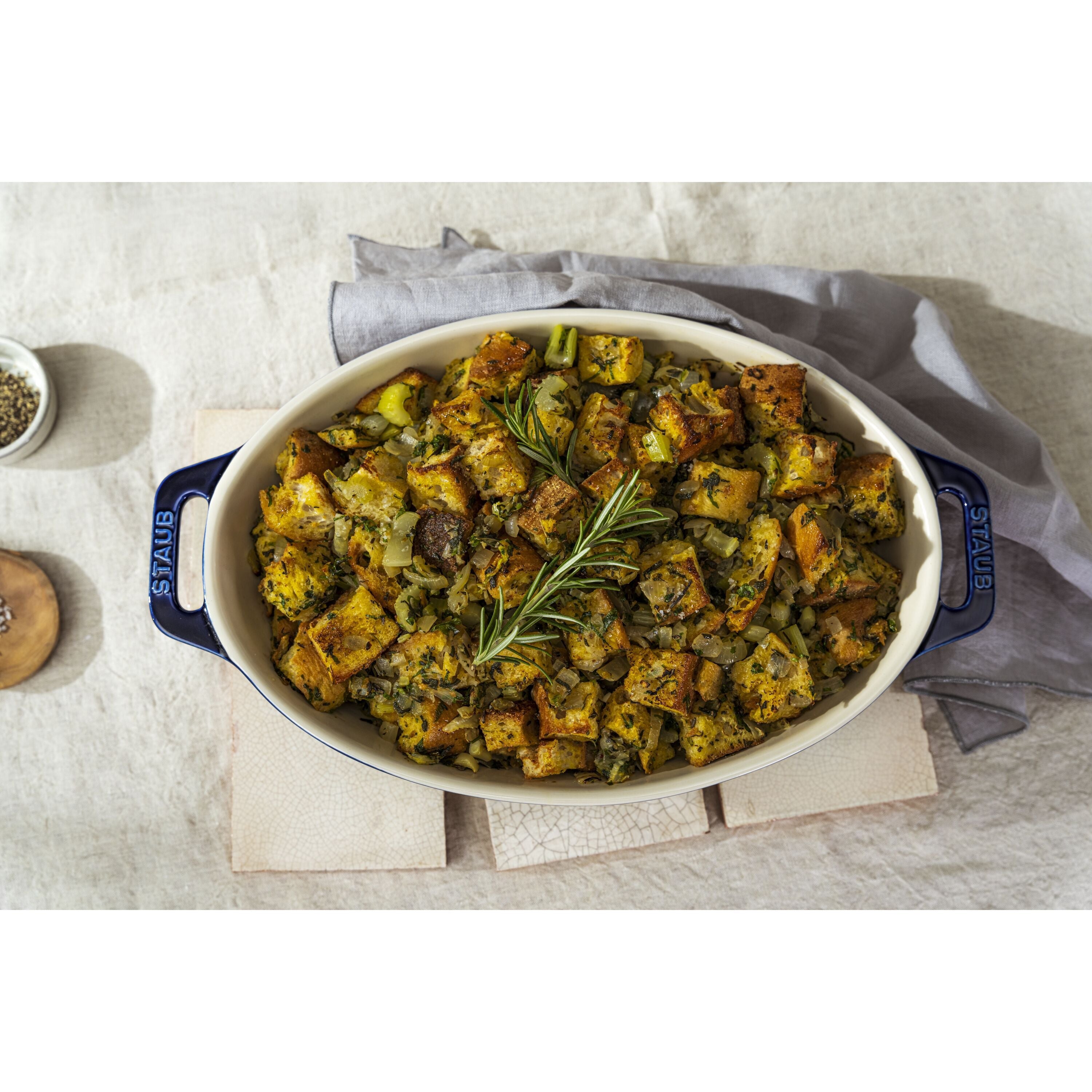 STAUB Ceramique Mixed Baking Dish Set Dark Blue 3 Piece-3
