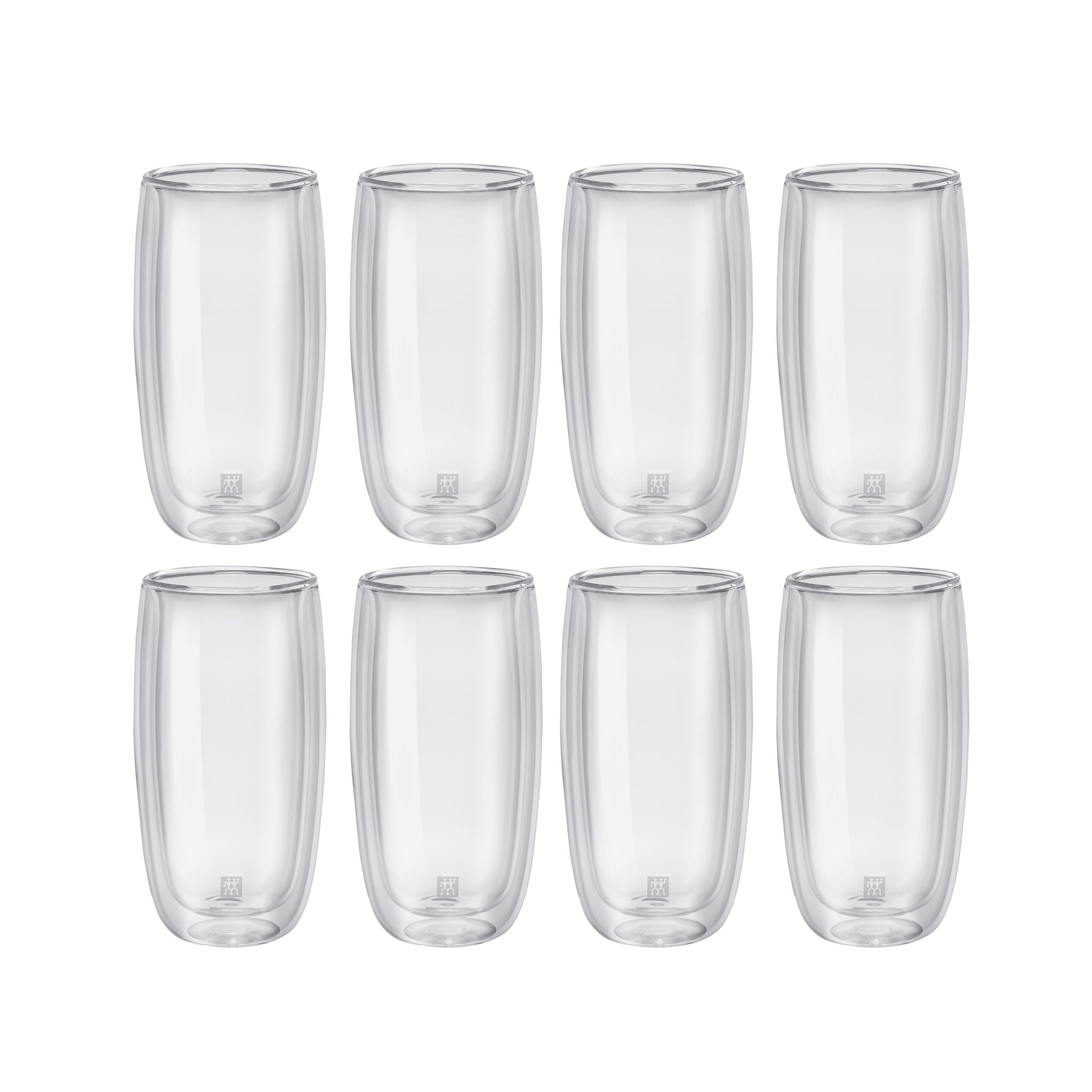 ZWILLING Sorrento 8 Piece Beverage Glass Set - Value Pack, Transparent