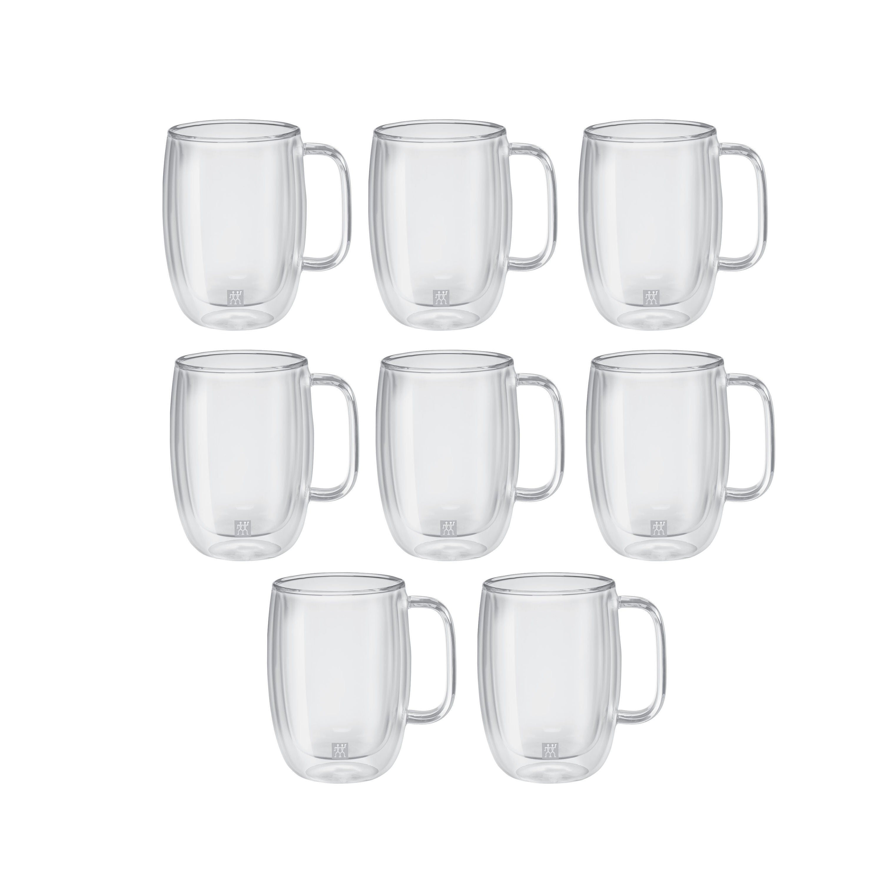 ZWILLING Sorrento Plus 8 Piece Latte Mug Set - Value Pack, Transparent