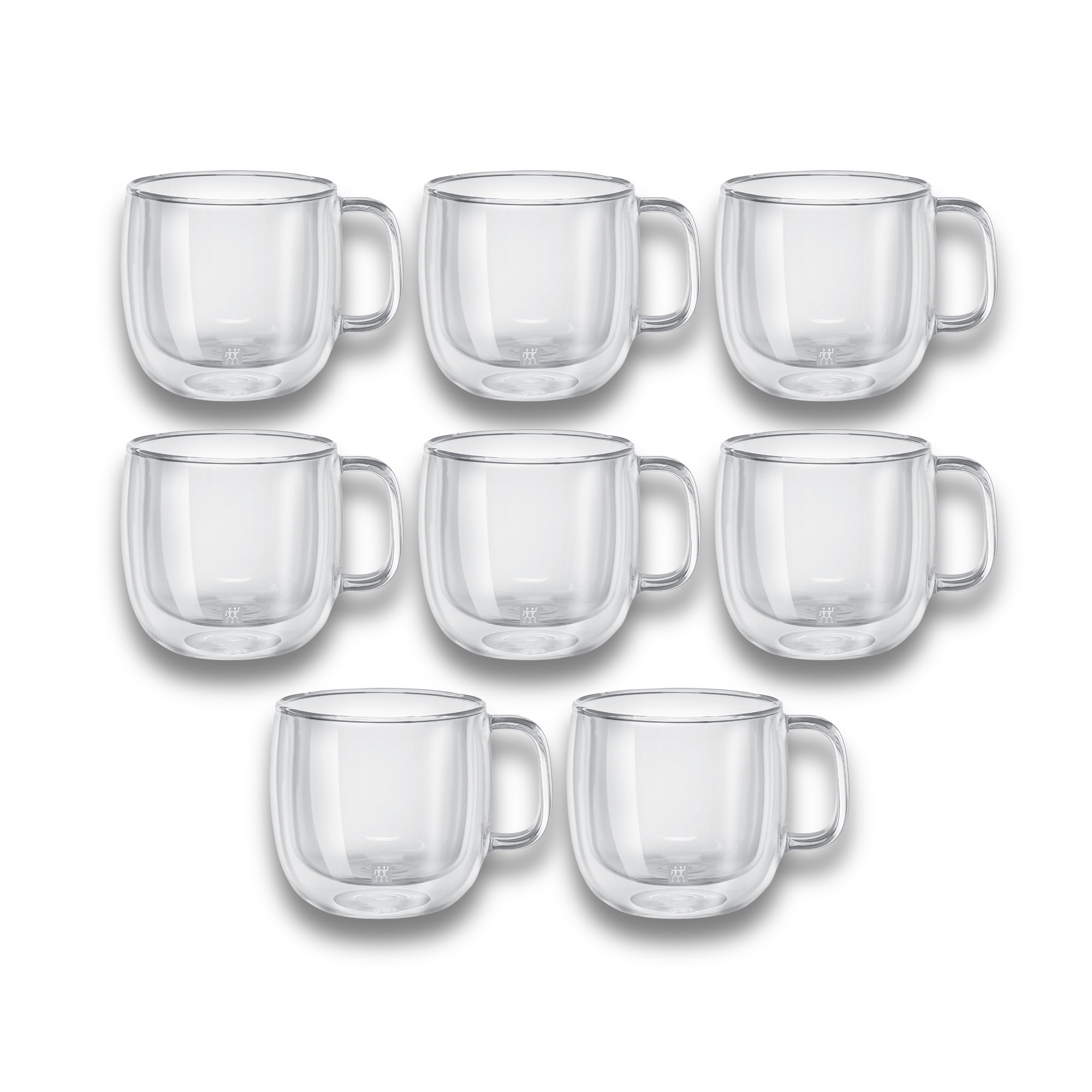 ZWILLING Sorrento Plus 8 Piece Cappuccino Mug Set - Value Pack, Transparent