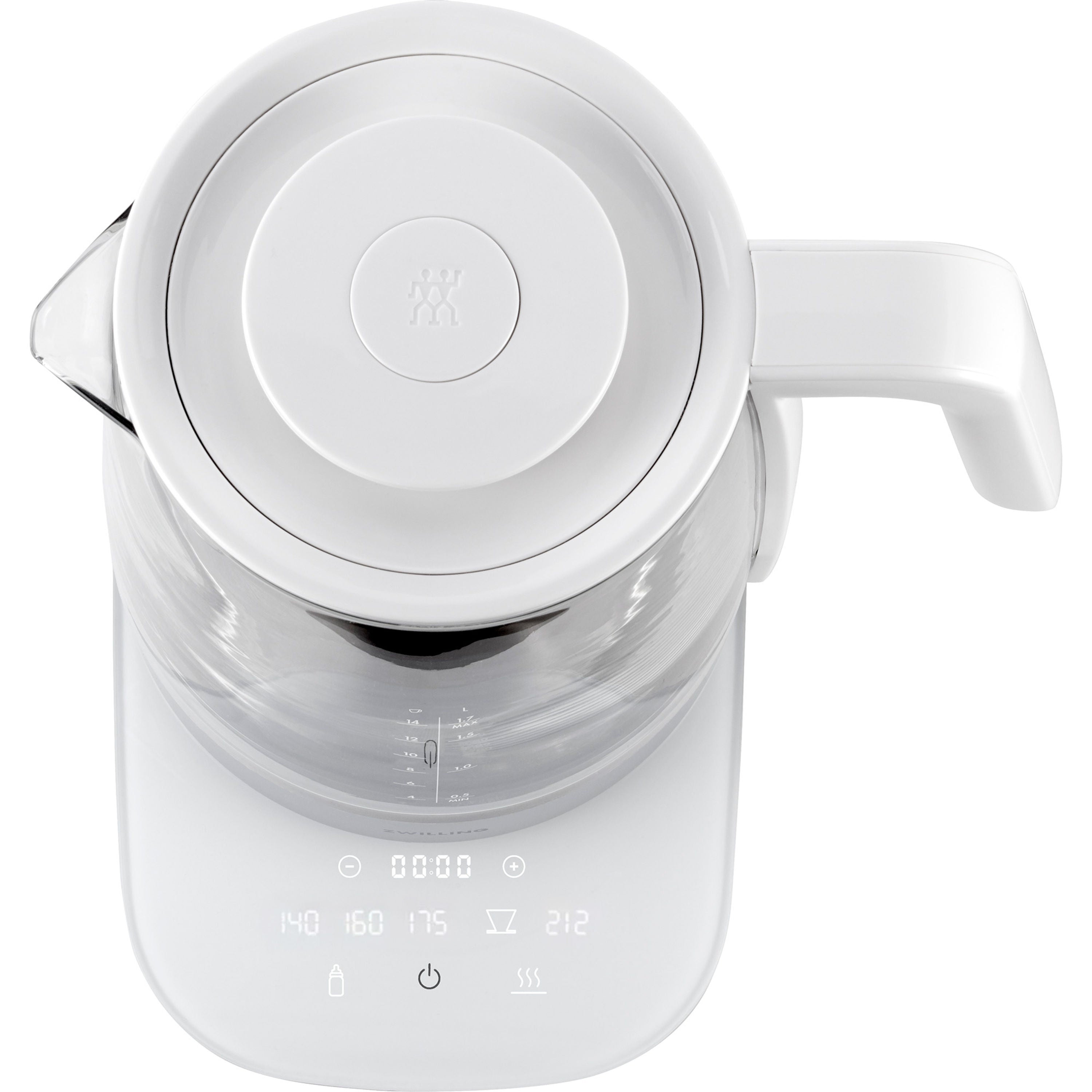 ZWILLING Enfinigy 1.7 L Glass Programable Electric Kettle - Silver