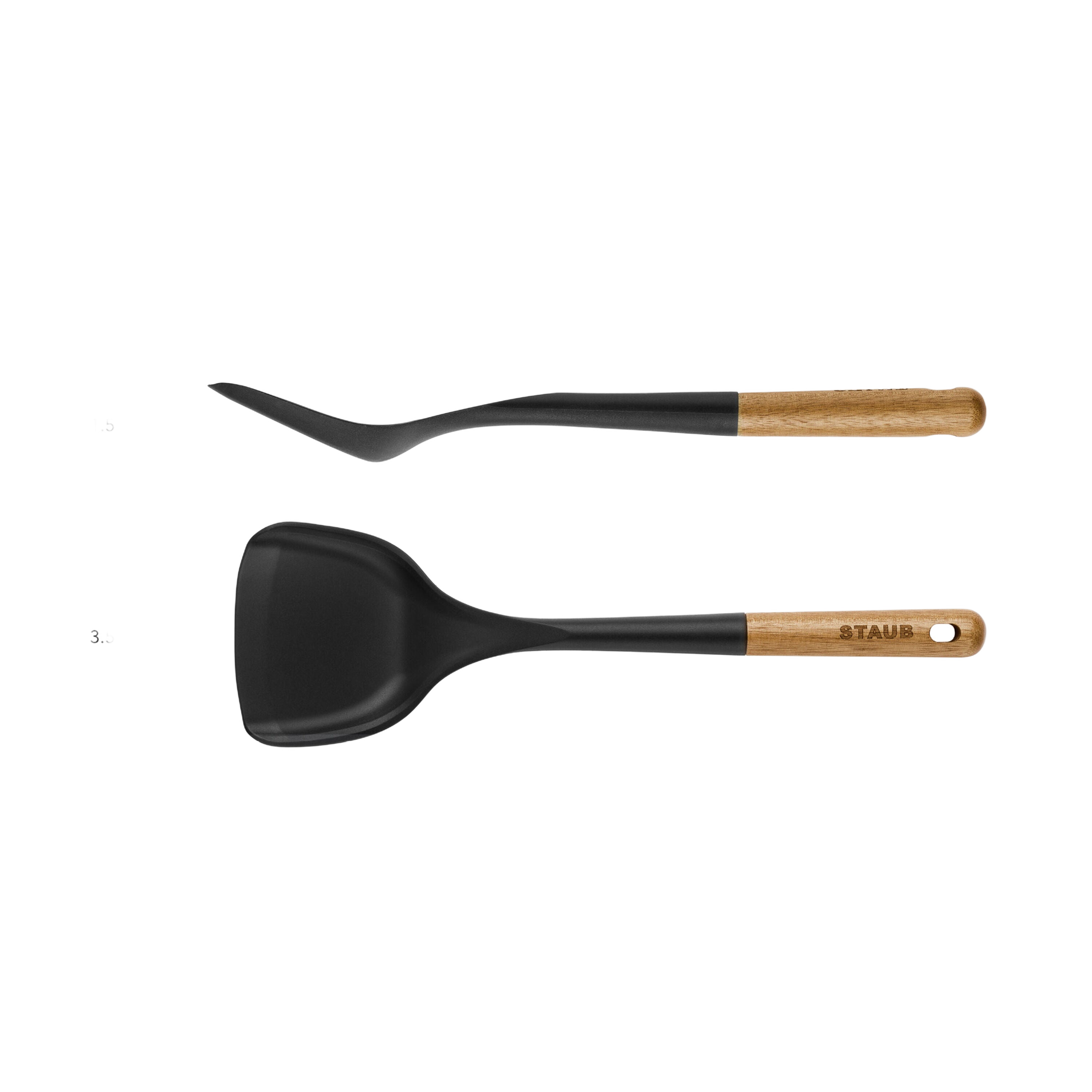 STAUB 31 cm Silicone Turner, Black-3