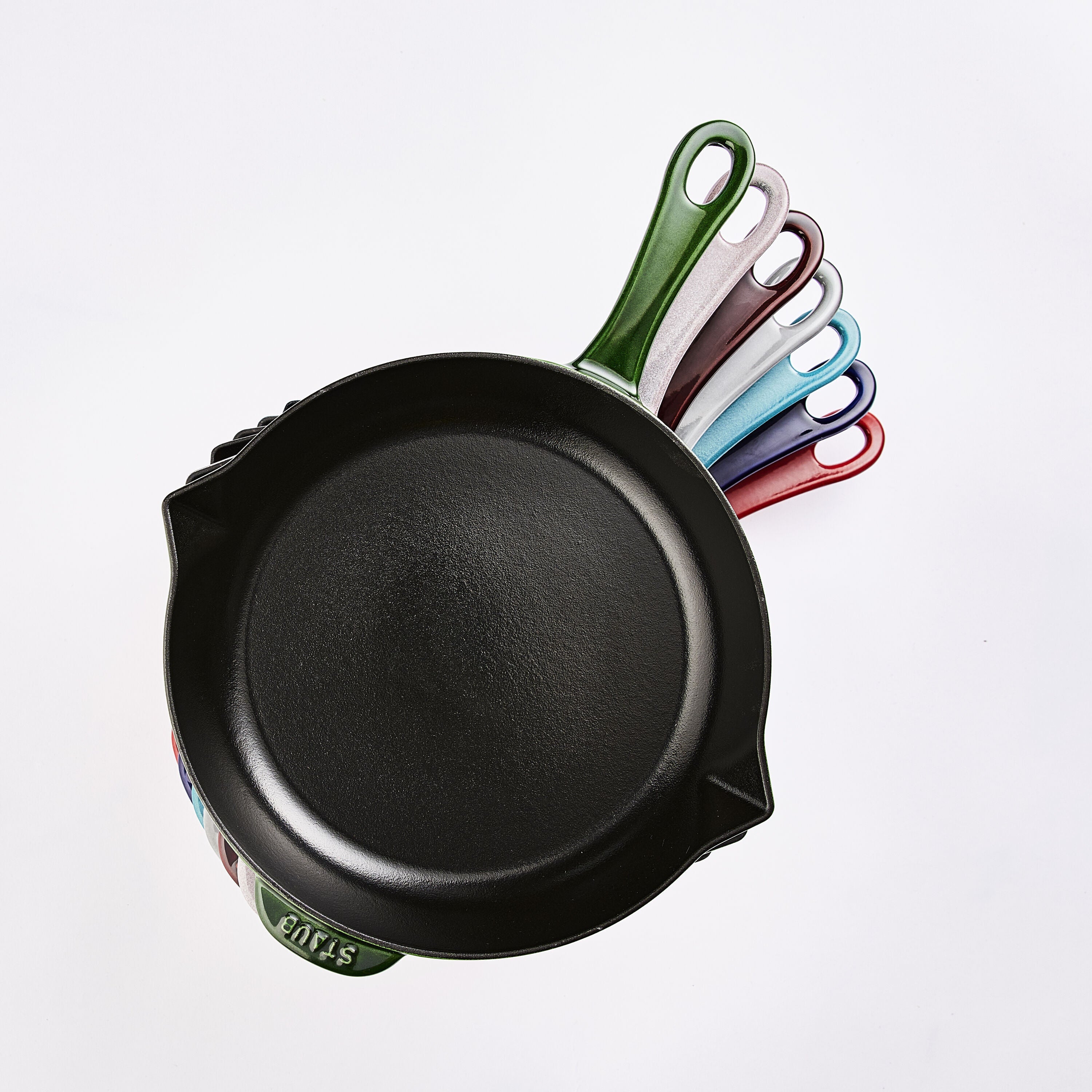 STAUB Pans 30 cm / 12 inch Cast Iron Frying Pan, Dark-Blue