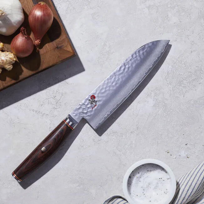 MIYABI 6000 MCT 7 inch Santoku, Brown