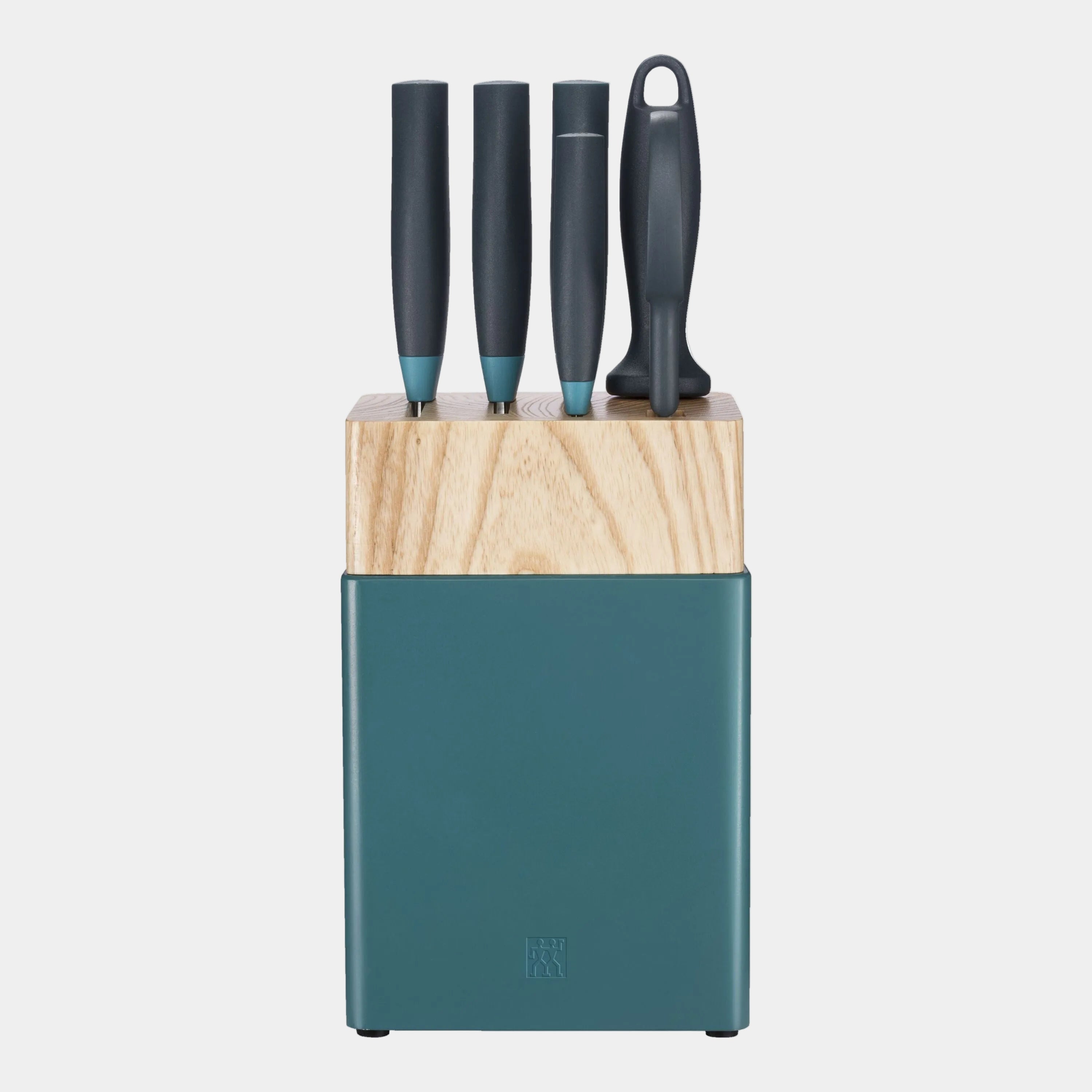 ZWILLING Now S Knife Block, 7 Piece Set, Blueberry with elegant blue handle knives