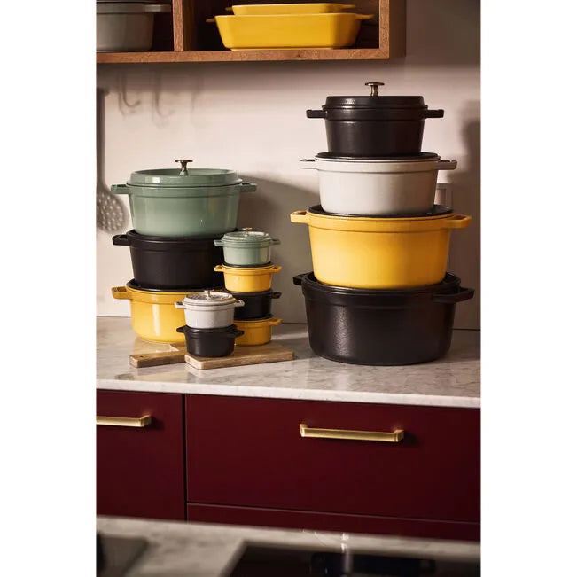 STAUB La Cocotte 12.5 L Cast Iron Round Cocotte, Black