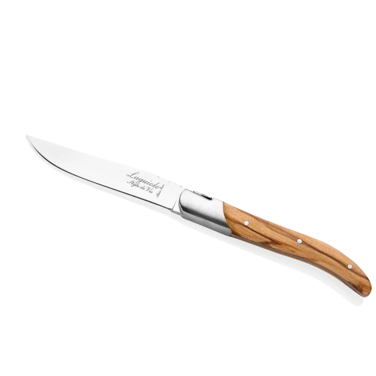 LAGUIOLE Luxury Line Steak Knives, Olive Wood, 6-Piece