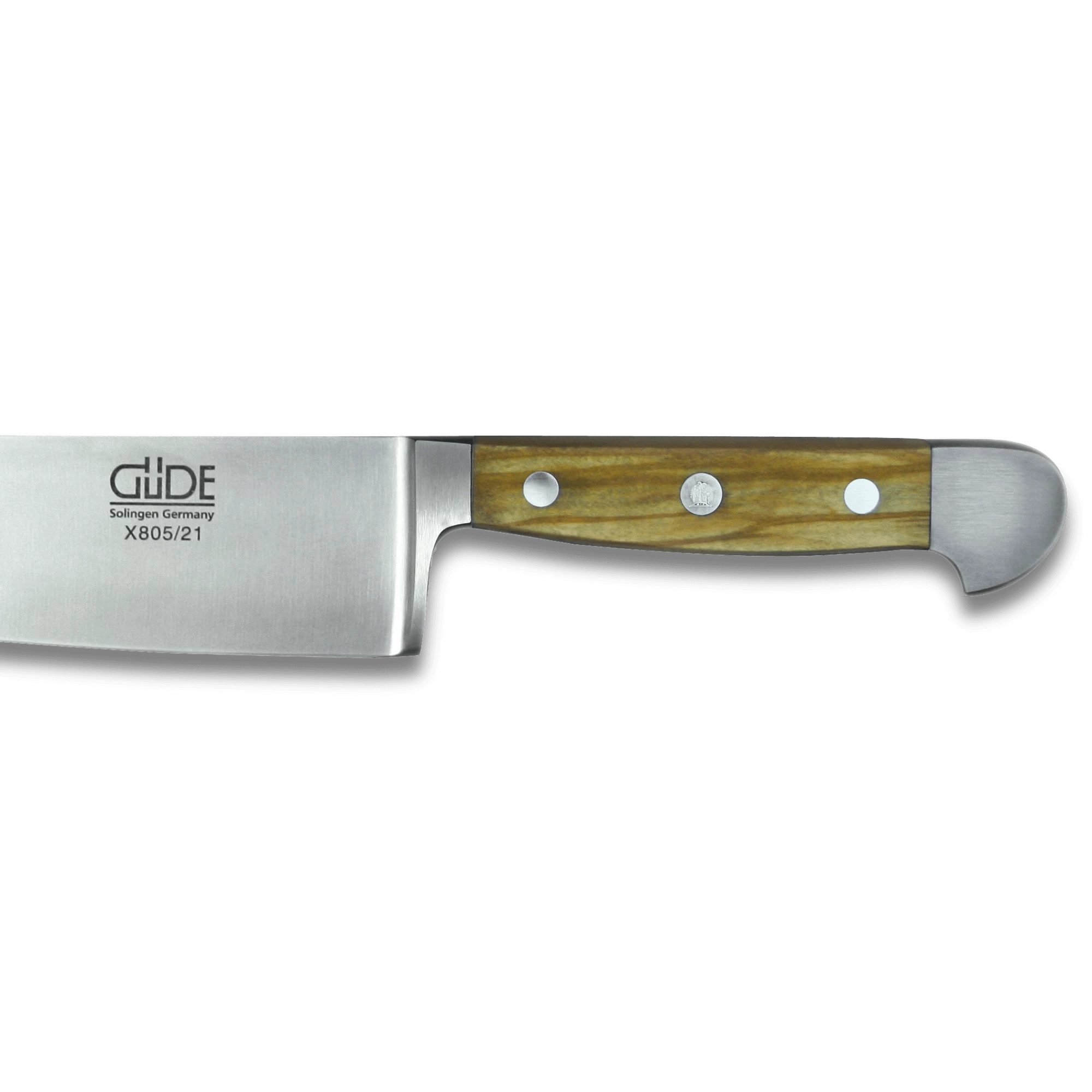 OLIVE ALPHA | Couteau de chef - 8" | Acier forgé avec manche en bois d'olivier
