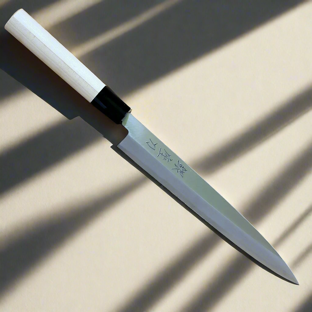 Kaze no Hikari 210 | Yanagiba 210mm  carbon steel SK5, soft iron Blade | Made in Japan